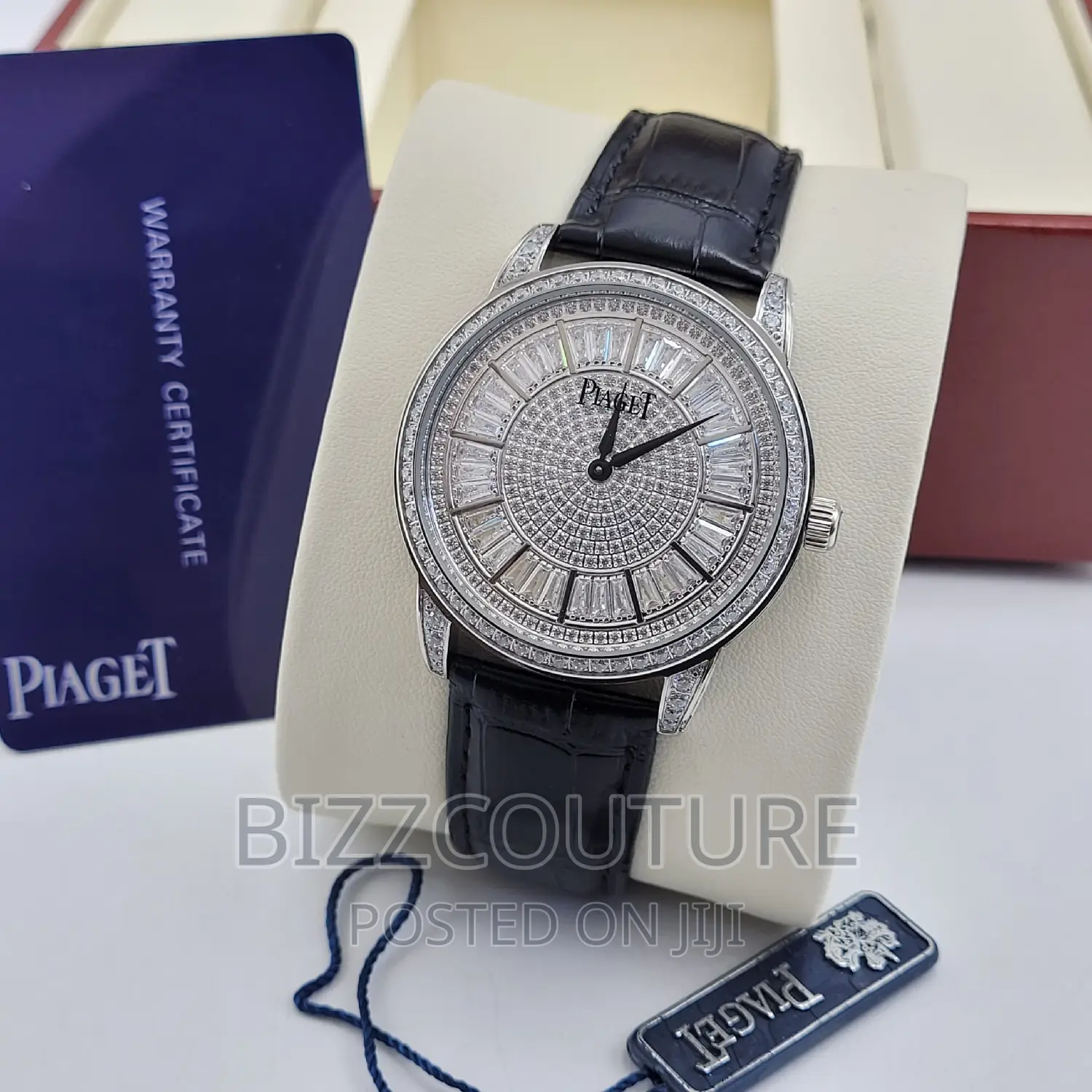 Original PIAGET Black Leather Watch Available in Store
