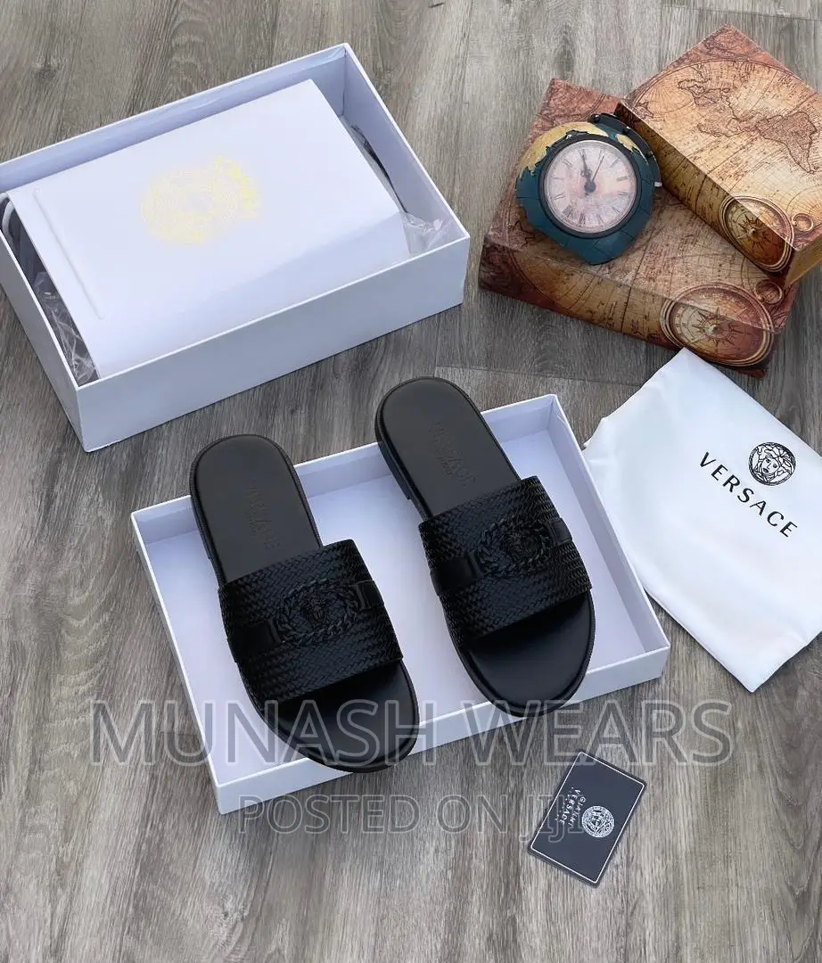 Original Leather Gucci X Versace Slipers