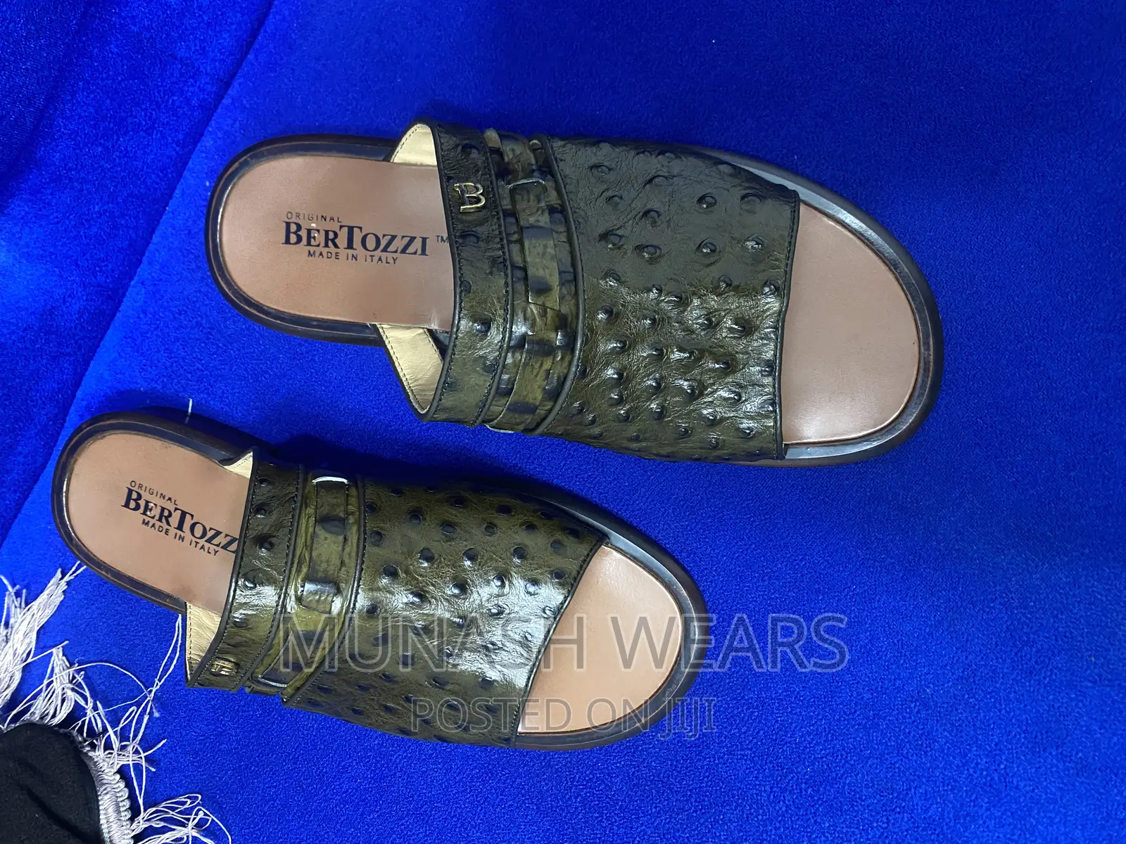 Original Italian Bertozi Leather Slipers