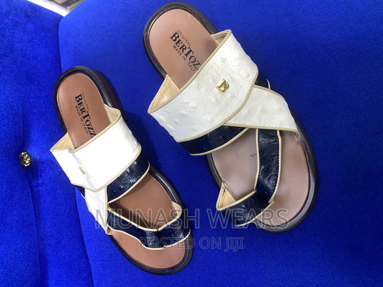 Original Italian Bertozi Leather Slipers