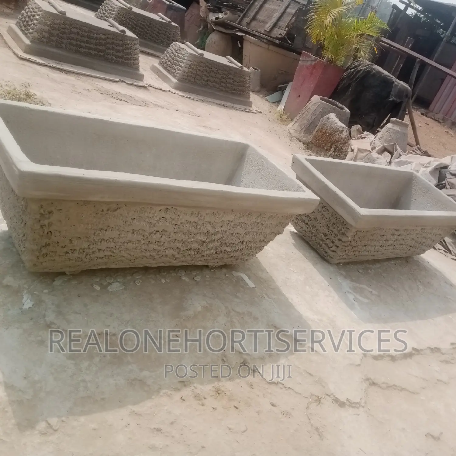 Concrete Pot for Suitable for Home, Office, Schools Plants