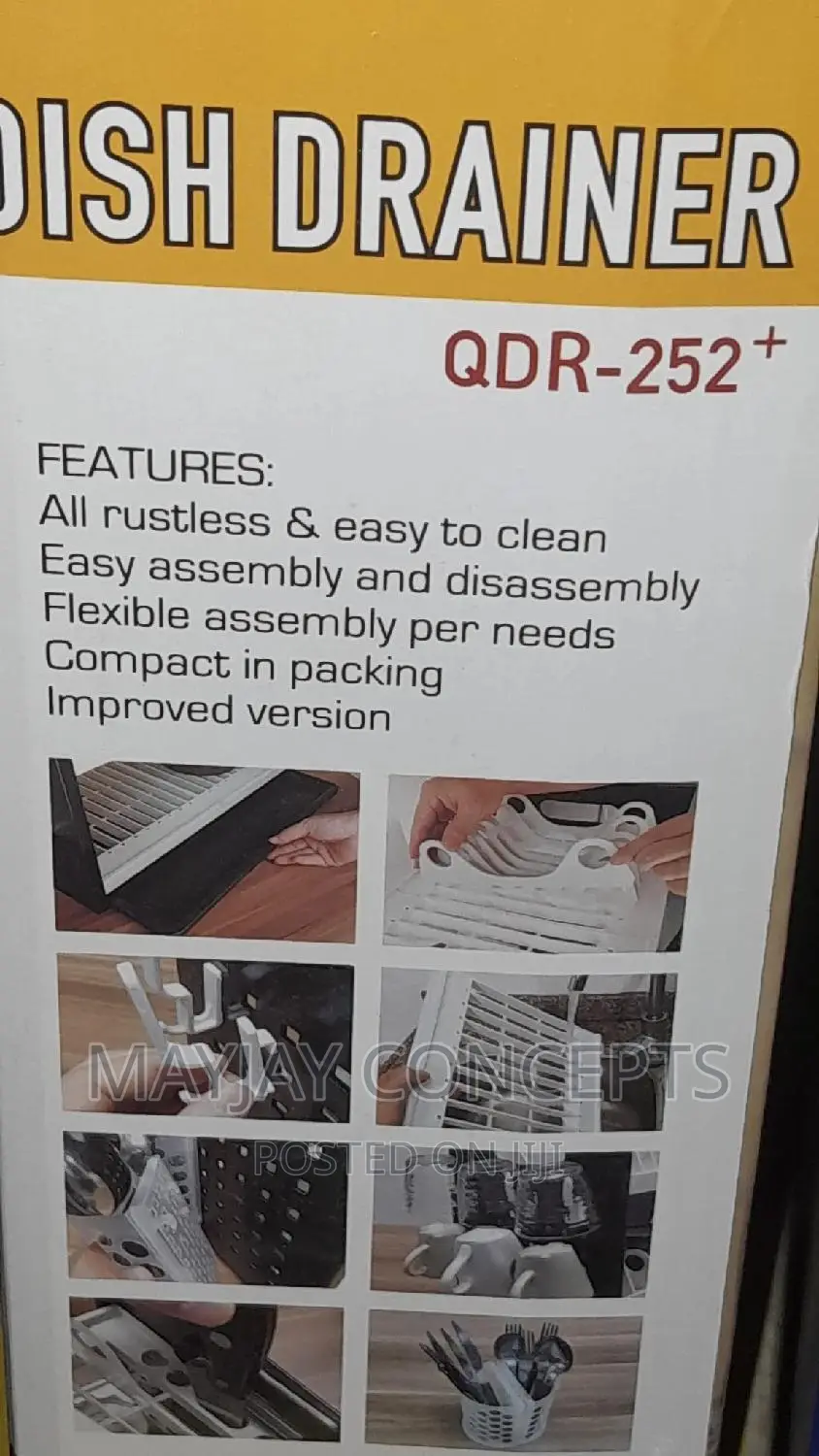 Qasa Dish Drainer and Plate Rack-Rustless and Easy to Clean