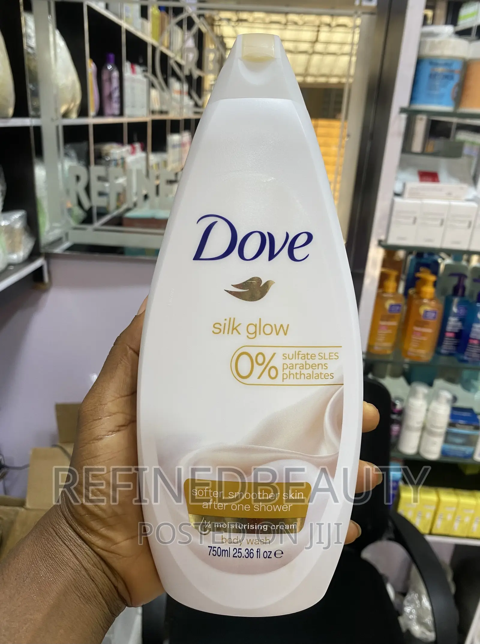 Dove Silk Glow Body Wash 750ml