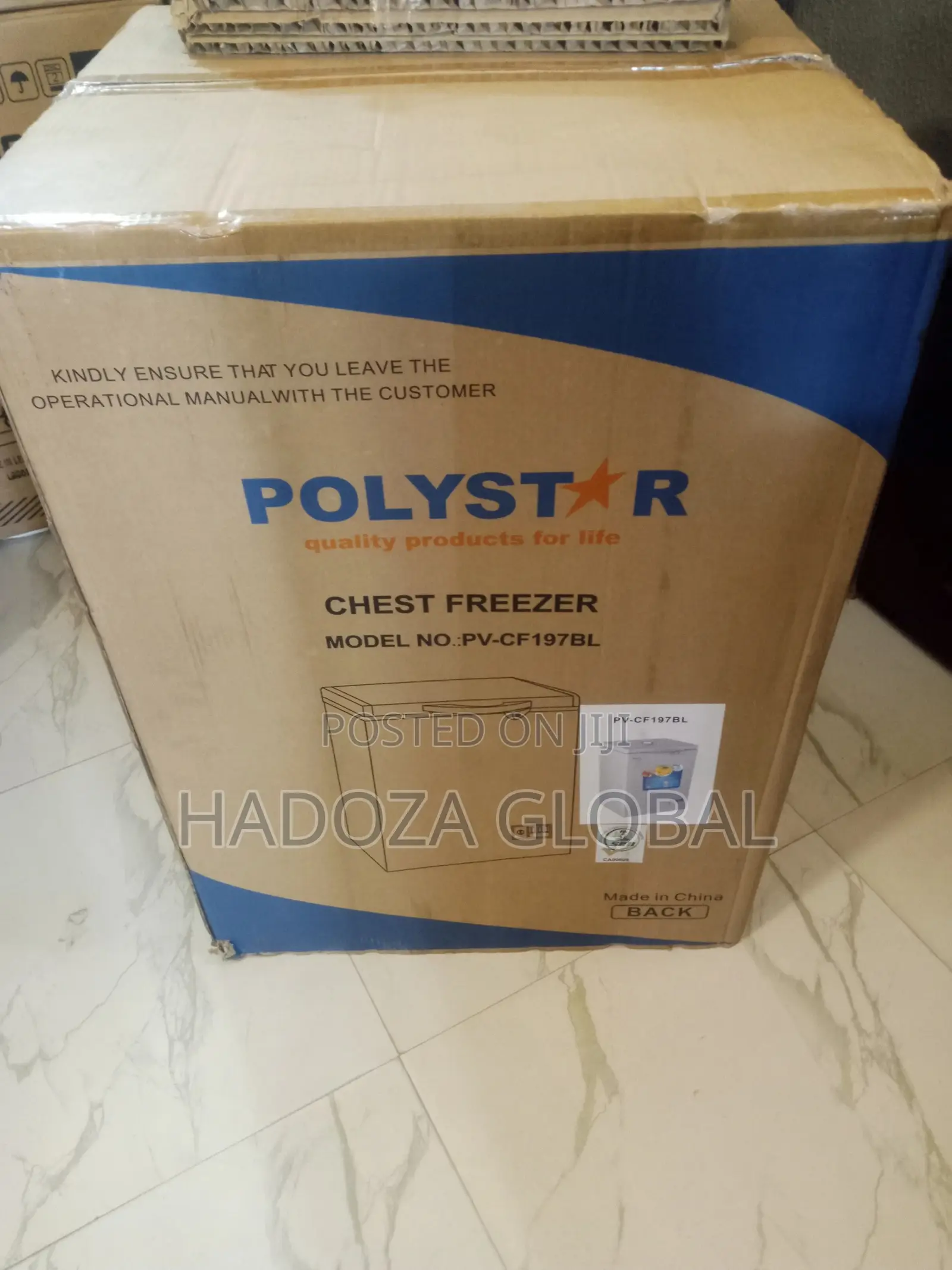 Quality Polystar Chest Freezer, Pv-Cf197bl