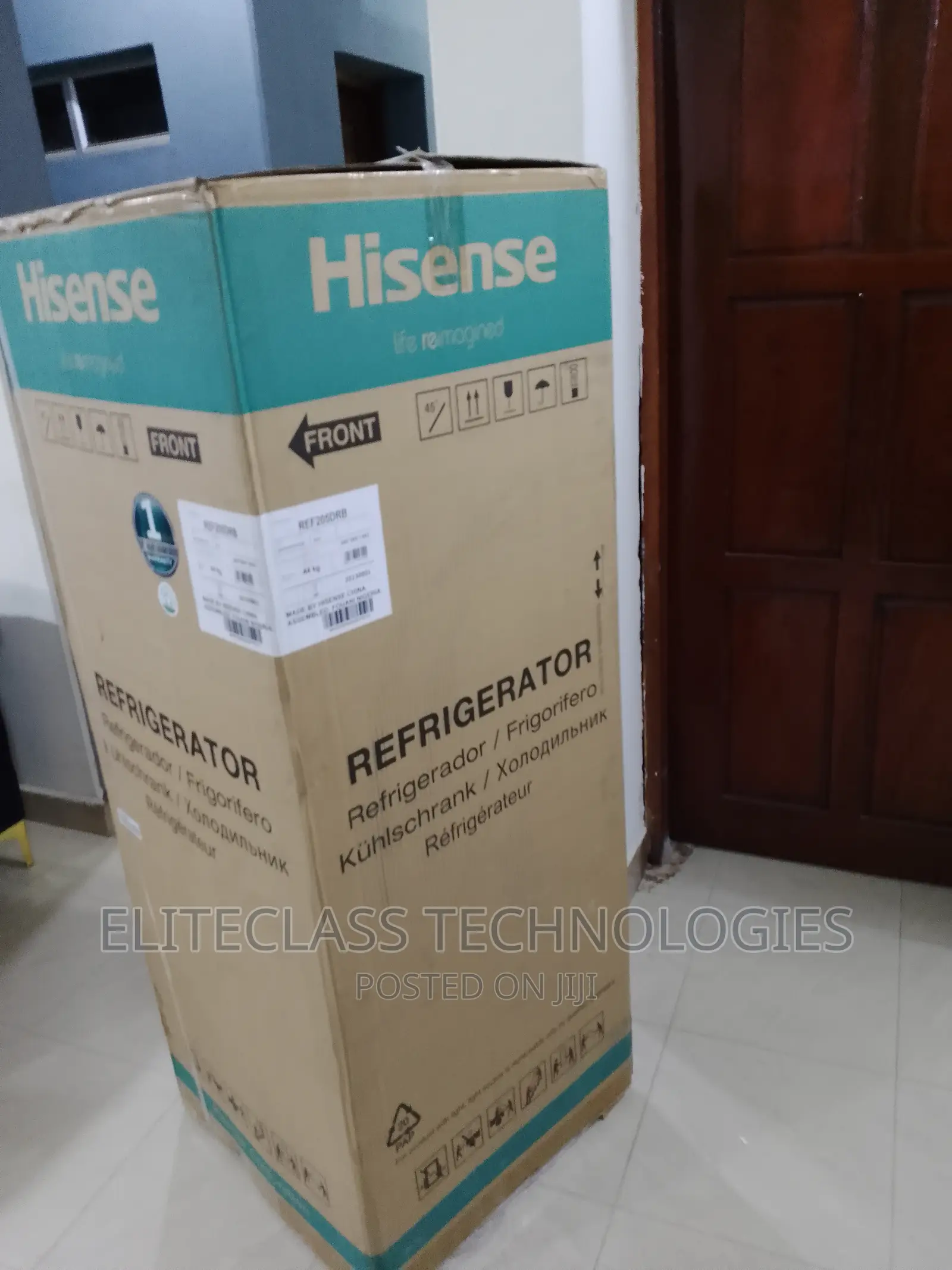 Hisense Red Top Mount Defrost 204L Refrigerator DRB-205