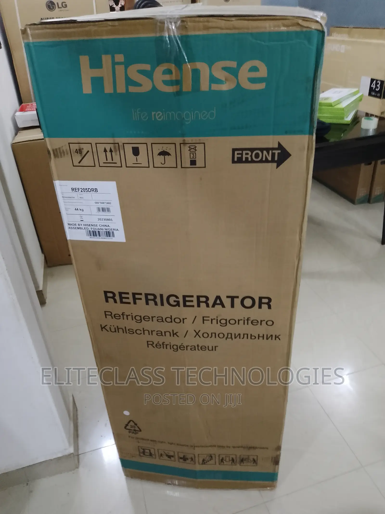 Hisense Top Mount Stylish Defrost 204L Refrigerator DRB-205