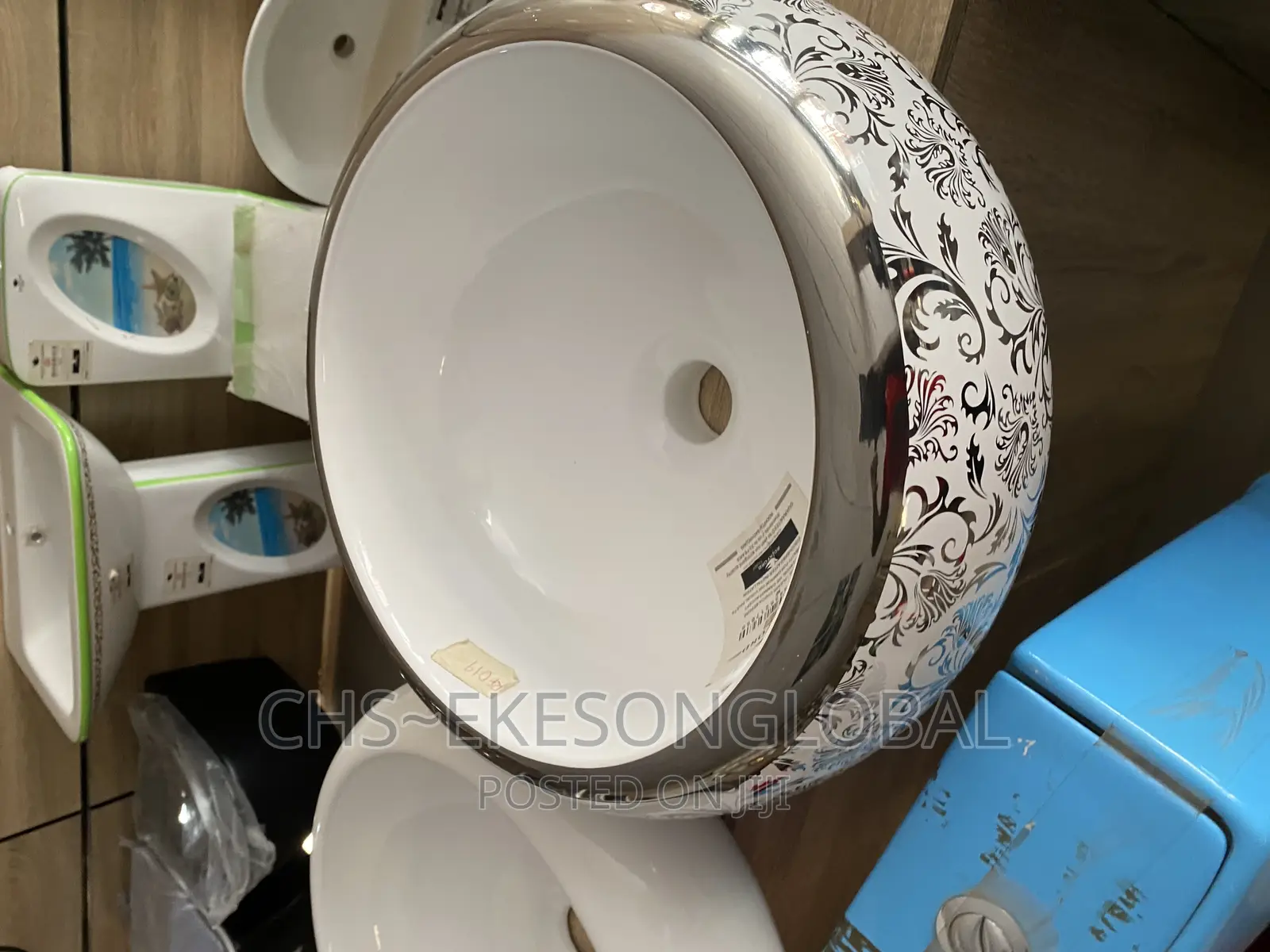 Marble Top Basin Gold White/Gold Black/Black White