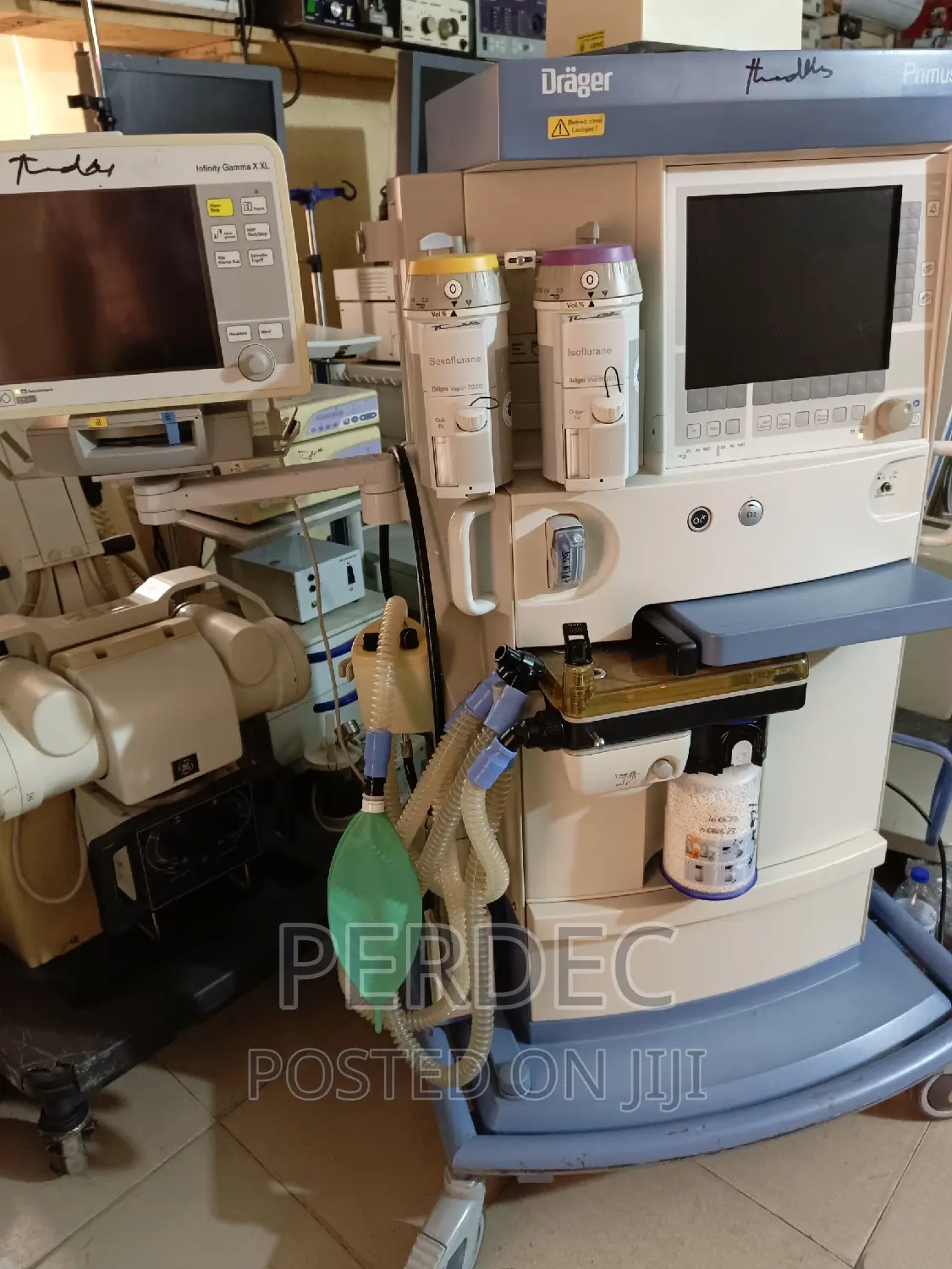 Drager Primus Anaesthesia Machine With Two Vaporisers