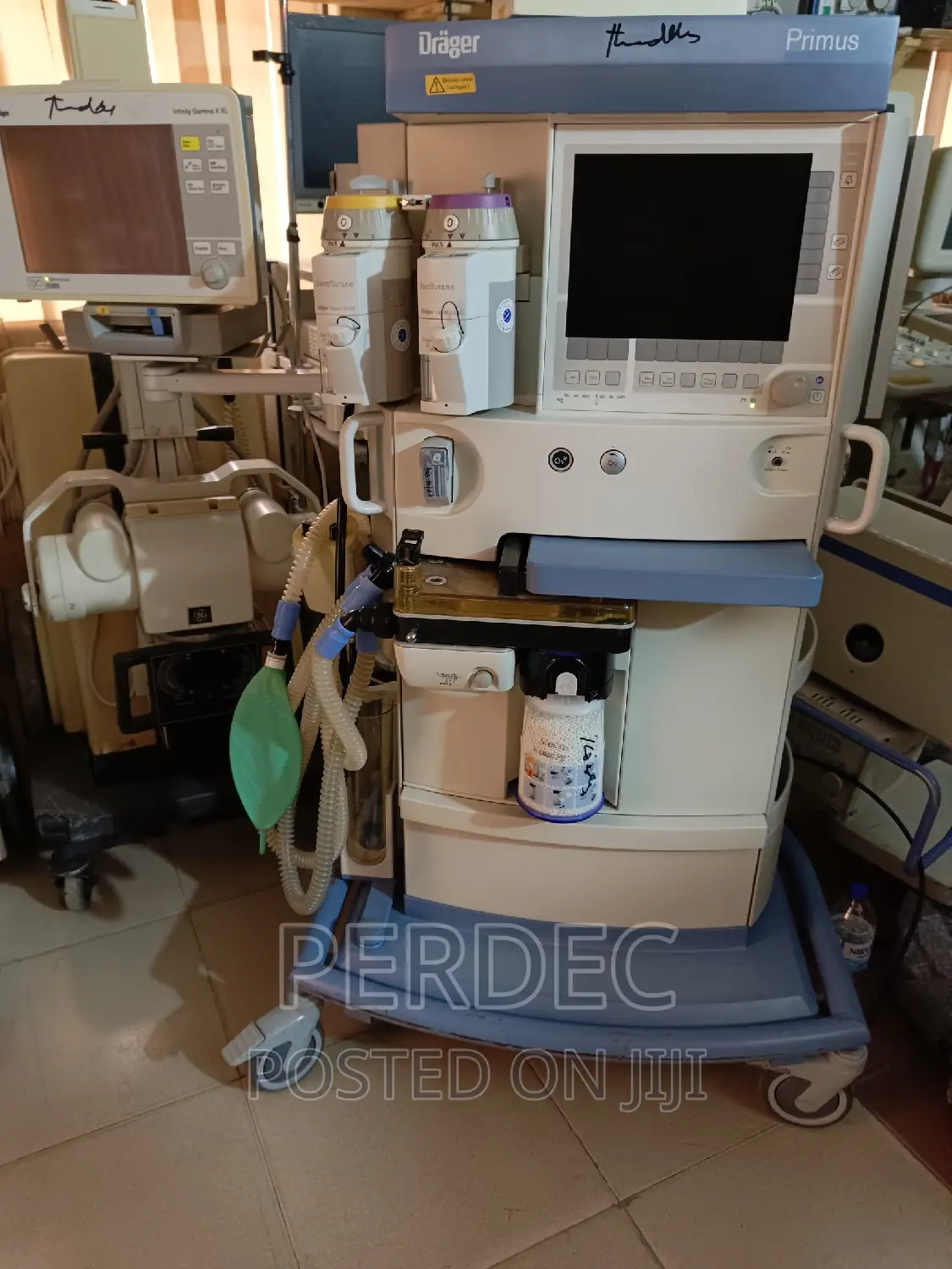 Drager Primus Anaesthesia Machine With Two Vaporisers