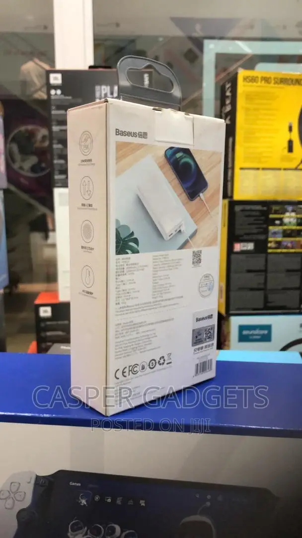 Baseus Digital Power Bank 15W 20,000mah White