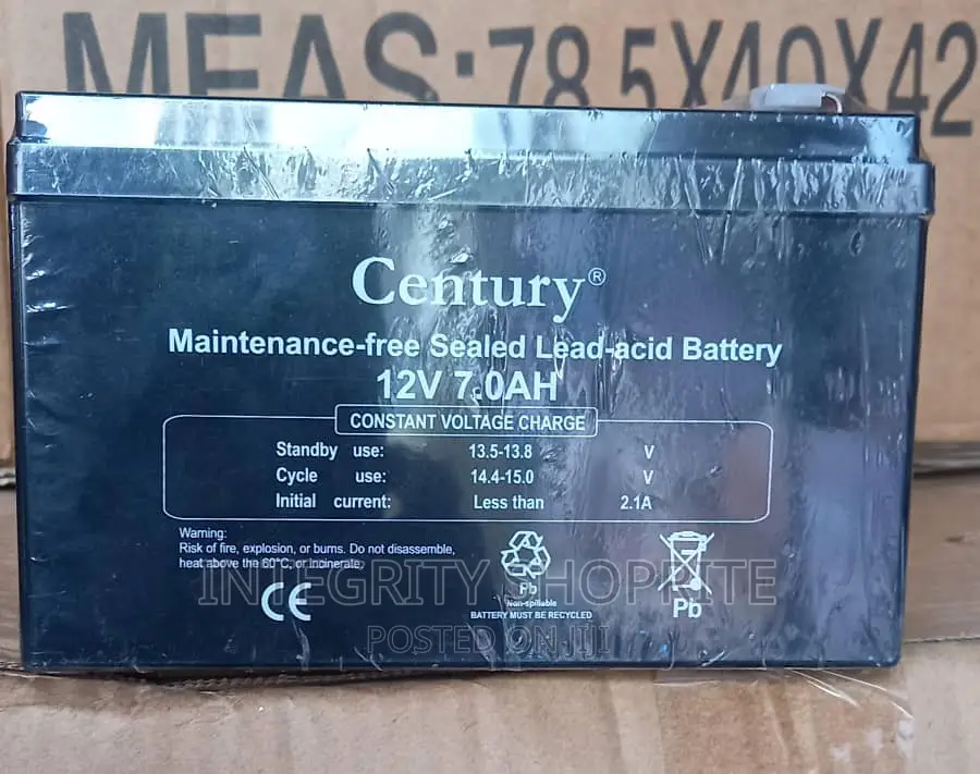 Century 12v 7.0ah Sealed Lead Acid