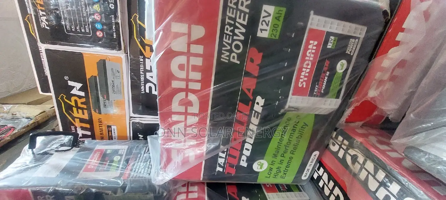Syndian Tubular Batteries 230ah 12volts