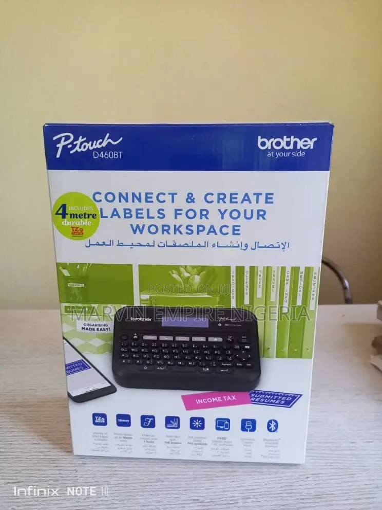 Brother P-Touch PT-D460BT Connected Label Maker TZE