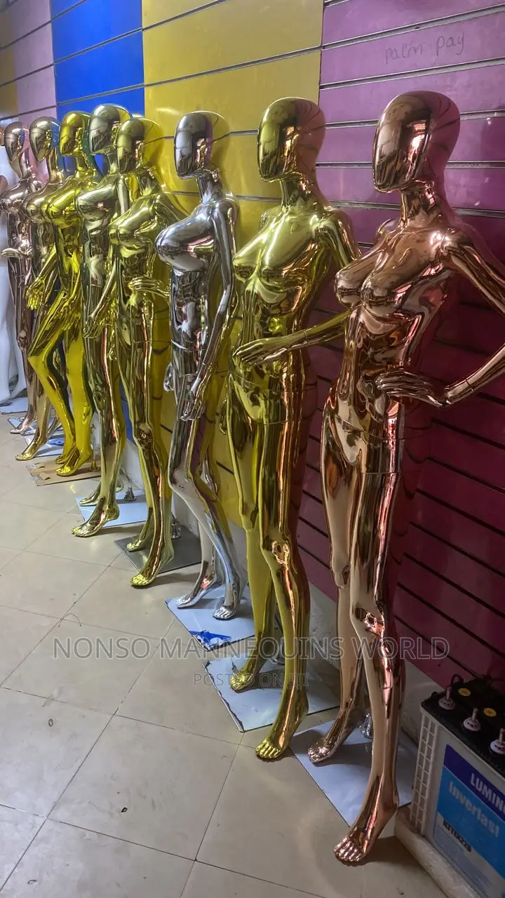 All Types Of Luxury Female Chrome, Glossy, Ceramic Mannequin
