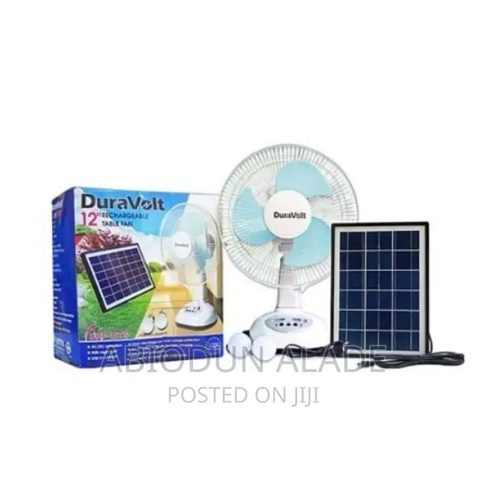12 Inches Duravolt Rechargeable Fan