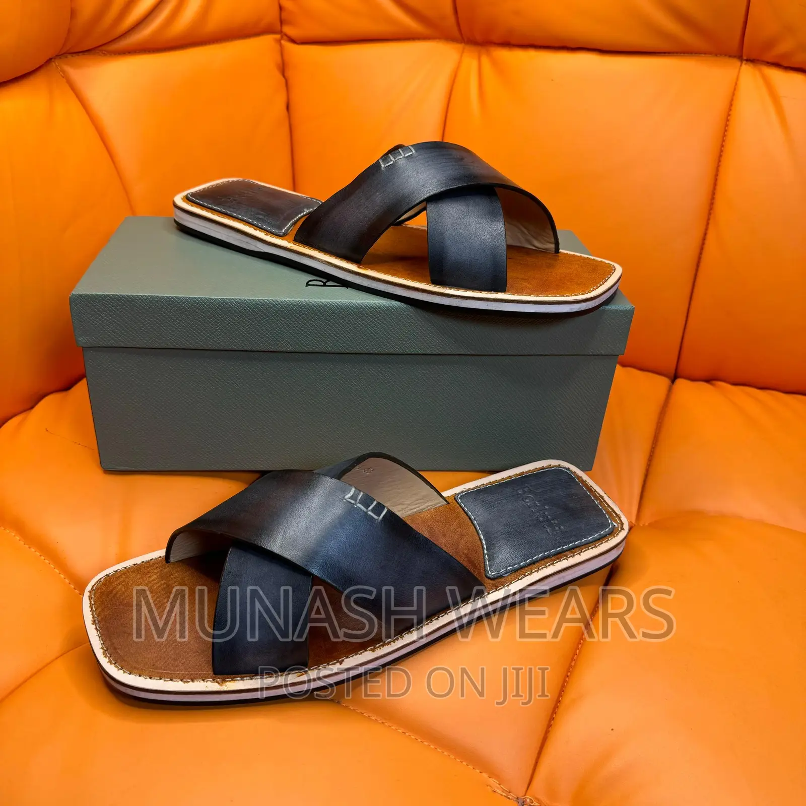 Original Italian Leather Berluti Slipers