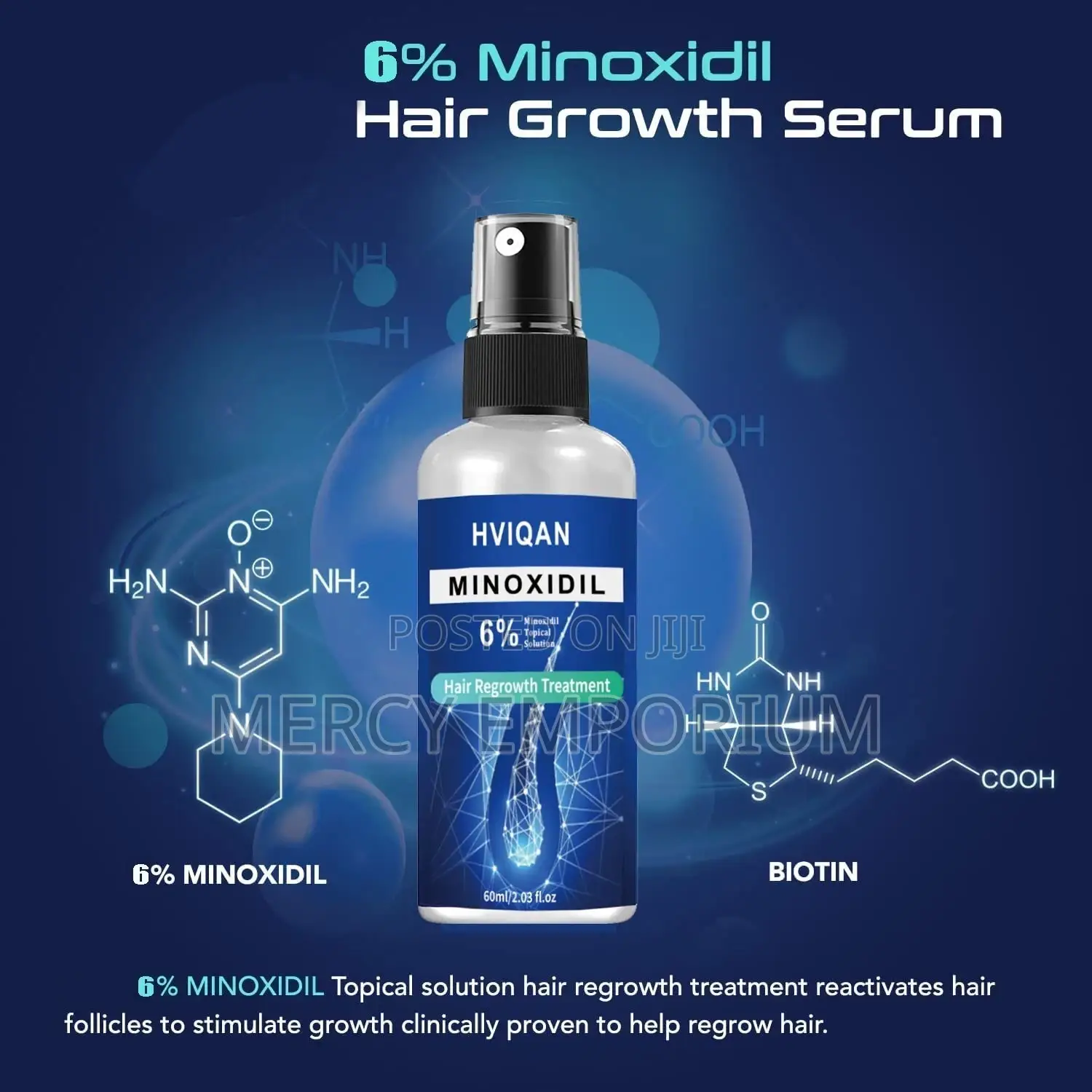 6% Minoxidil Extra Strength Beard Hair Growth Serum