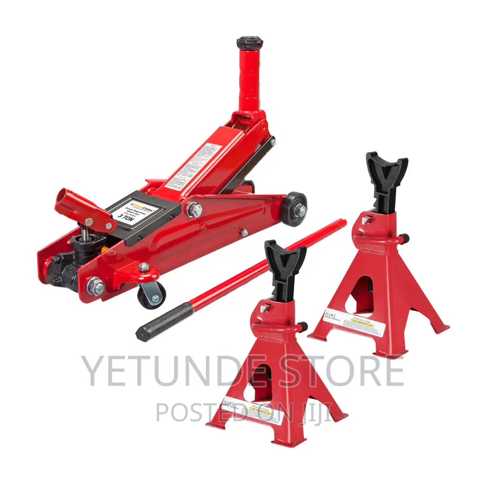 3 Ton Hydraulic Trolley Floor Jack With Piston Quick Lift Pu