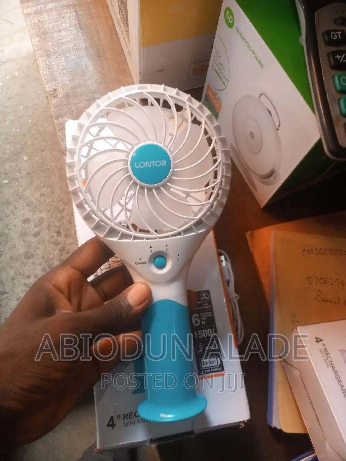 Lontor 1500mah Quality Hand Fan