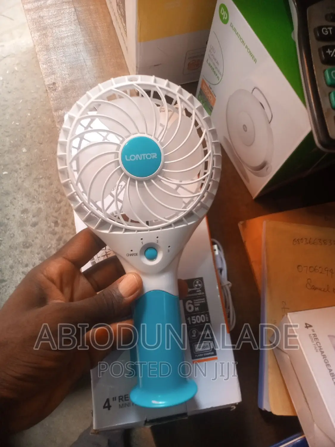 Lontor 1500mah Quality Hand Fan