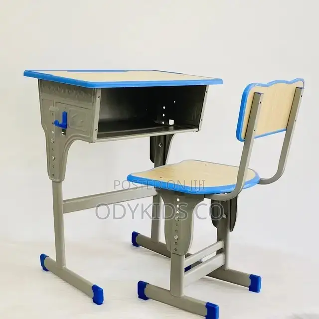 Large School Desk Wood Middle School Desks and Chairs Set