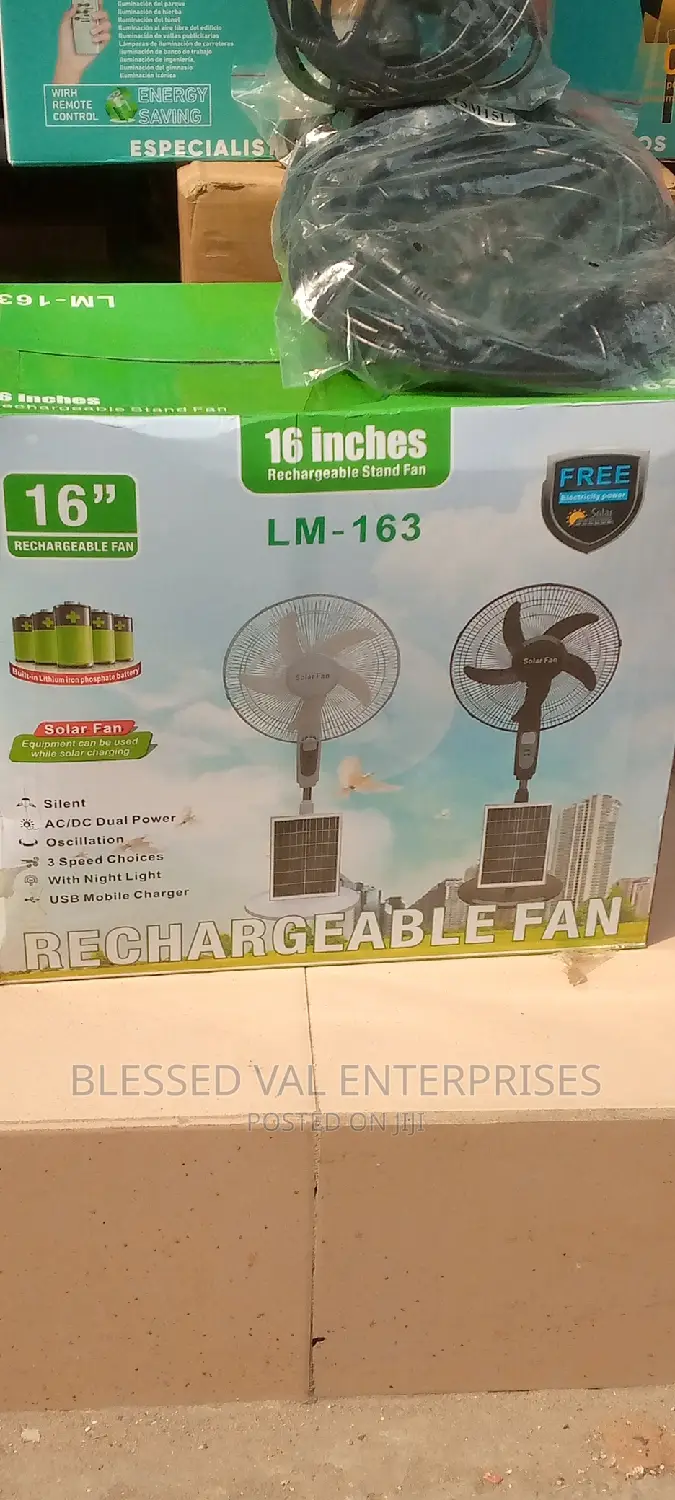 16 Inches Rechargeable Fan