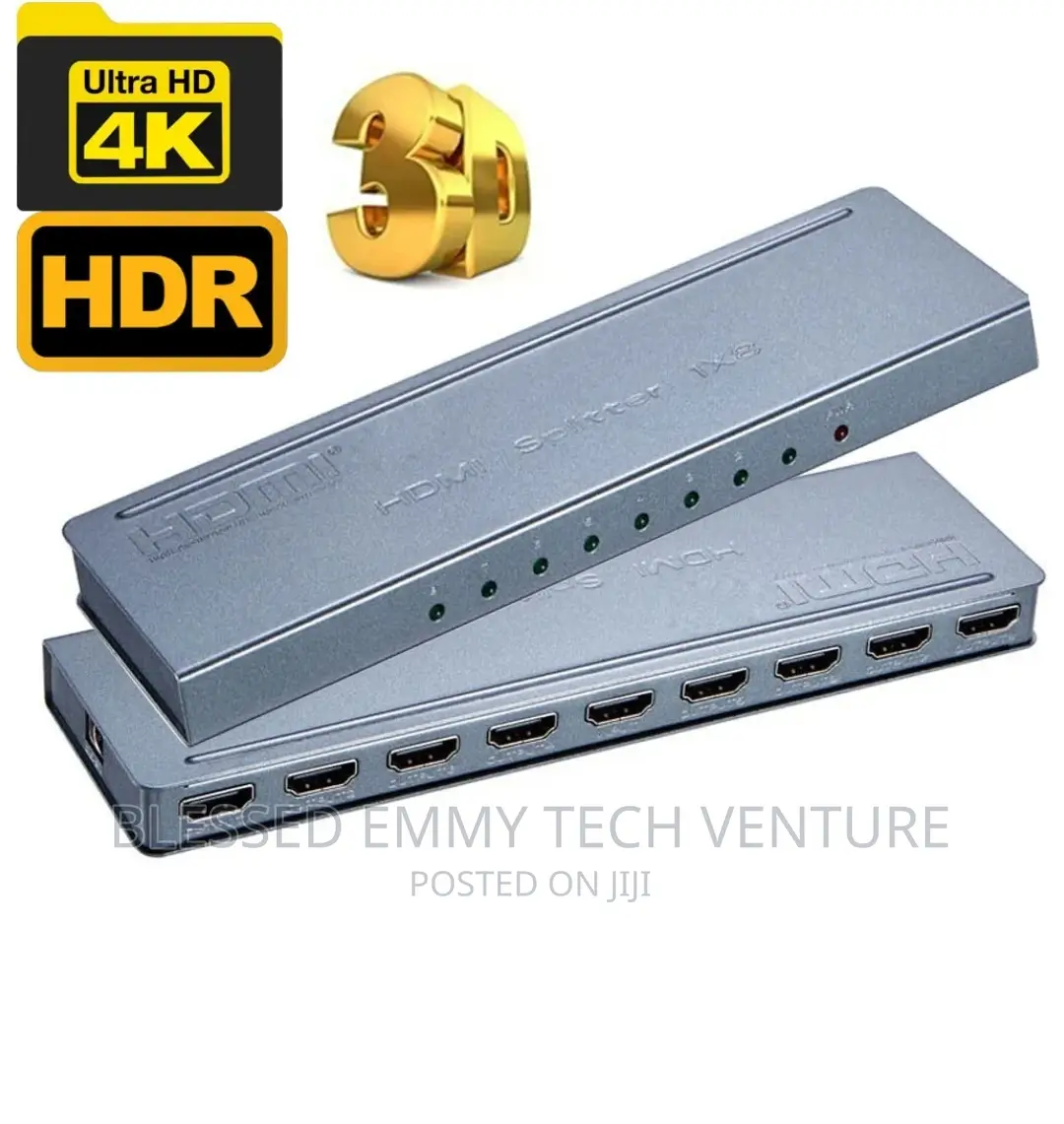 8 Port HDMI Splitter 1x8 1 in 8 Out HDMI