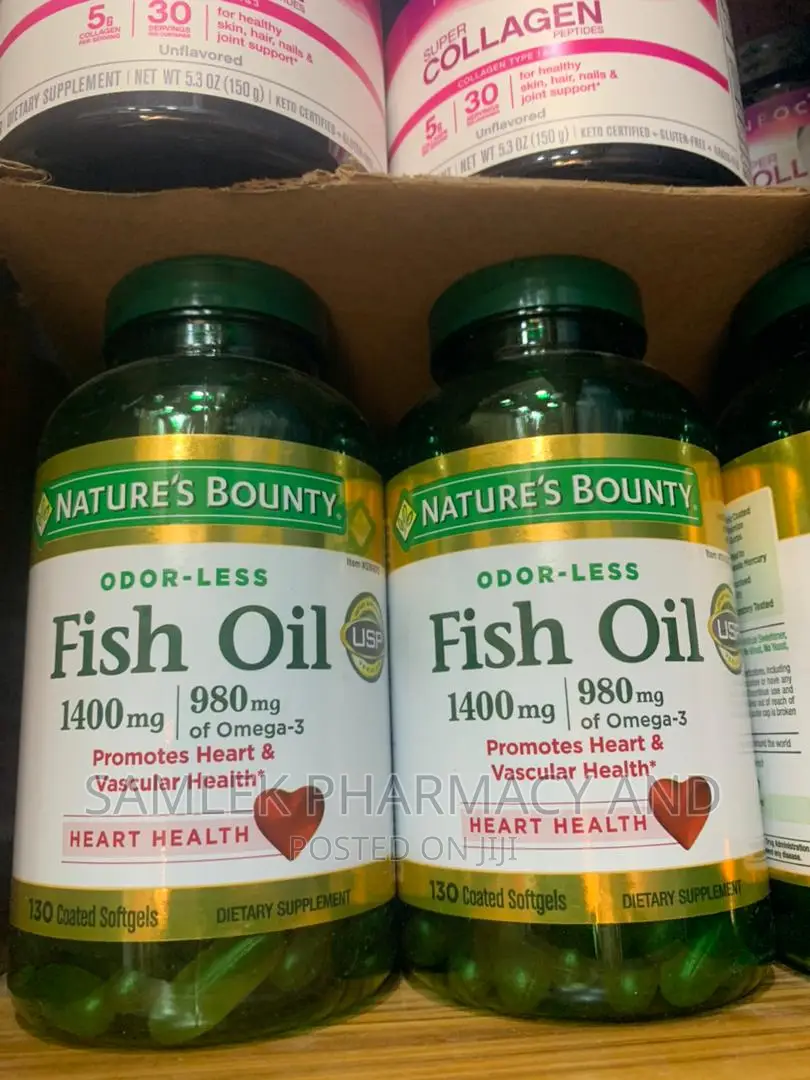 Nature's Bounty Fish Oil 1400 Mg, 130 Coated Softgels