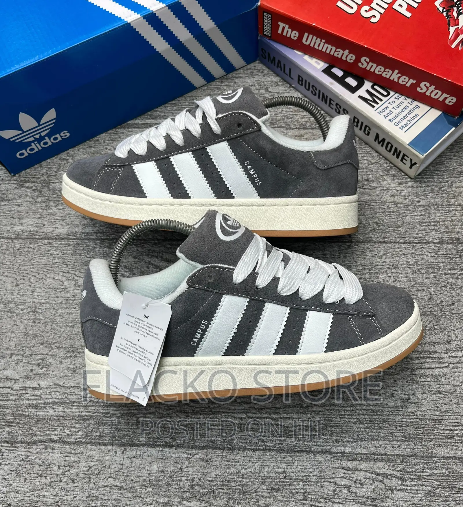 Original Adidas Campus Low Grey Sneakers