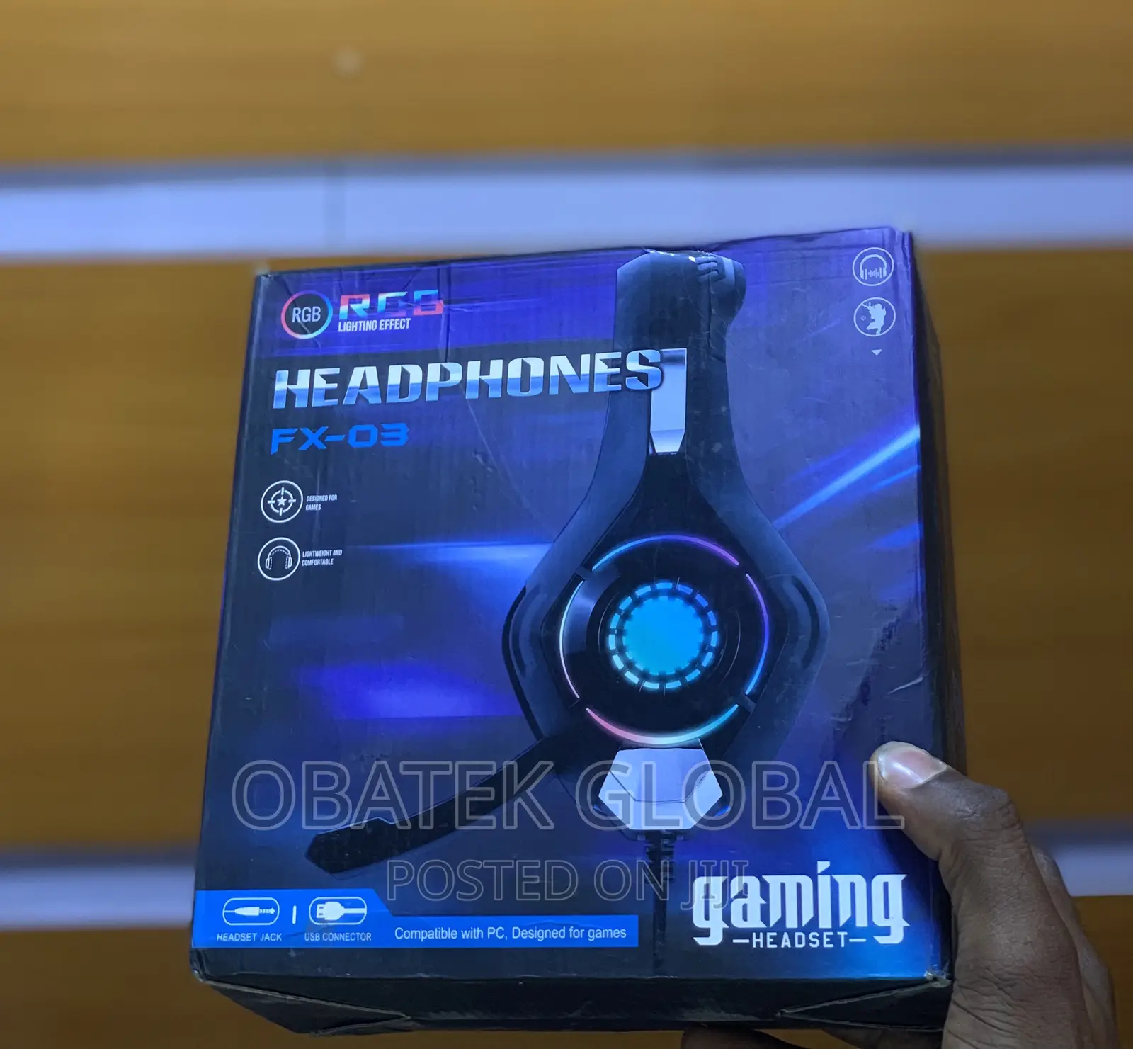 RGB Lighting Effect Gaming Headset