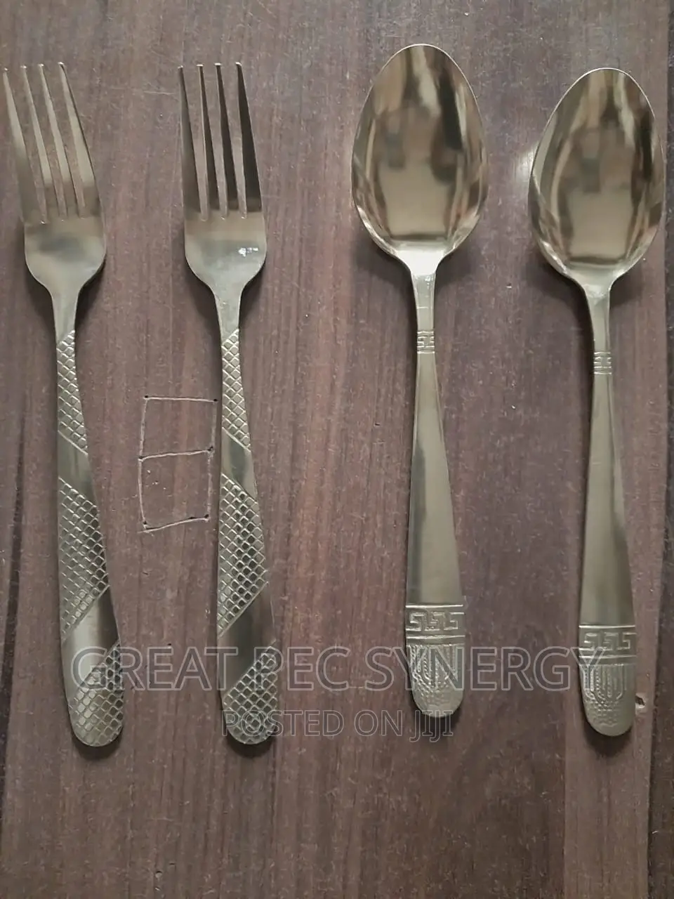 Gold Spoon and Fork - 12 Pieces (A Dozen)