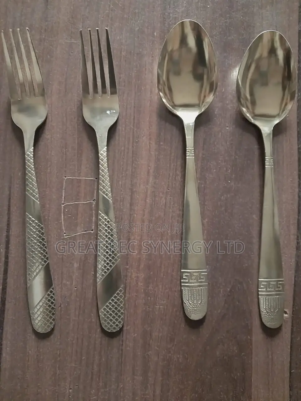 Gold Spoon and Fork - 12 Pieces (A Dozen)