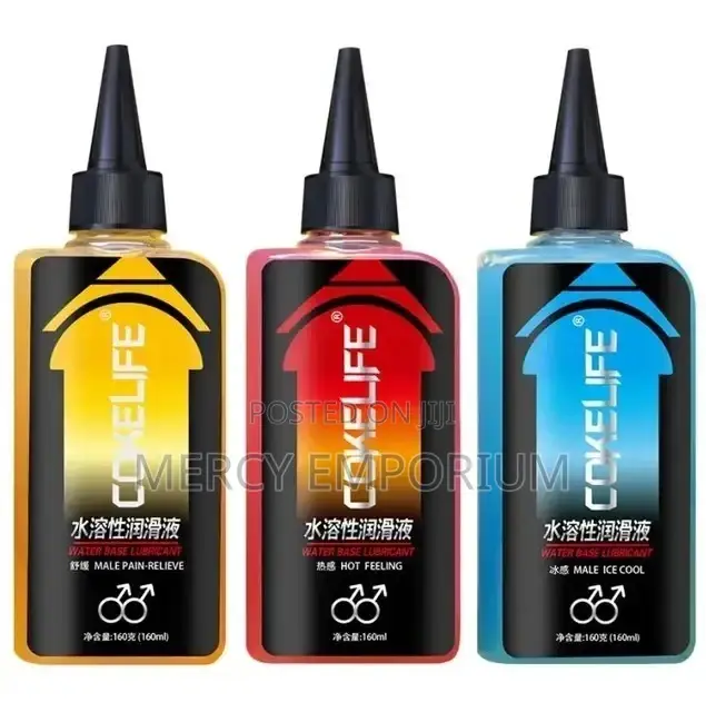 Anal Lubricant a Set of 3. Hot, Ice-Cool, and Pain-Relief