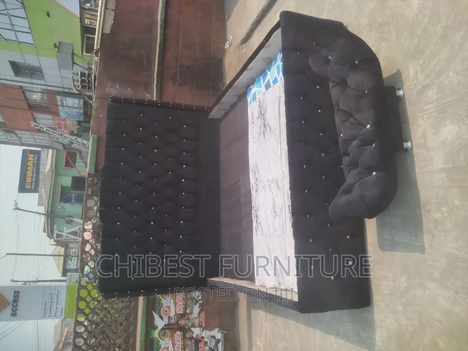 Quality 6by6 Ulphostery Padded Bed Frame With One Footrest