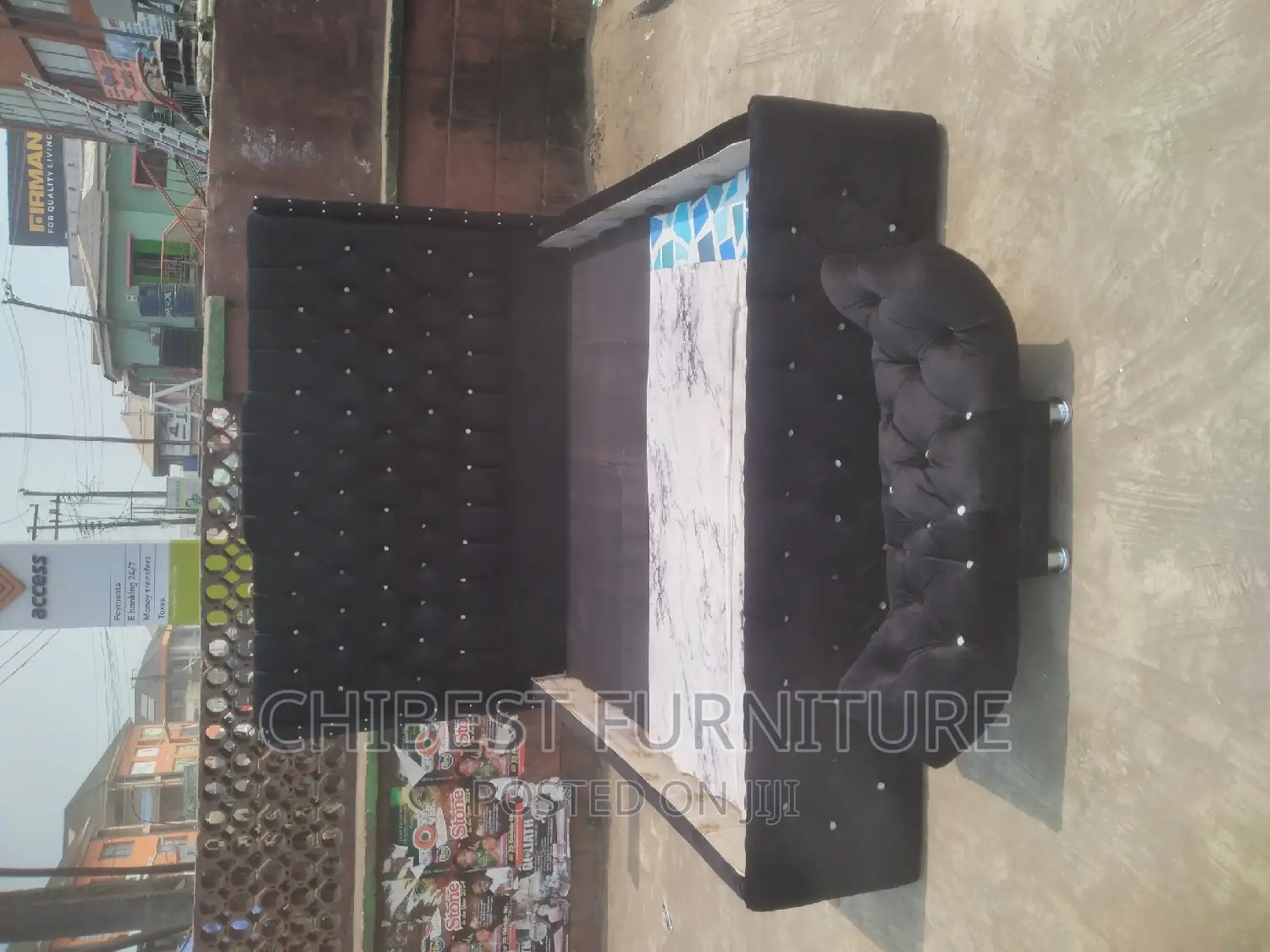 Quality 6by6 Ulphostery Padded Bed Frame With One Footrest