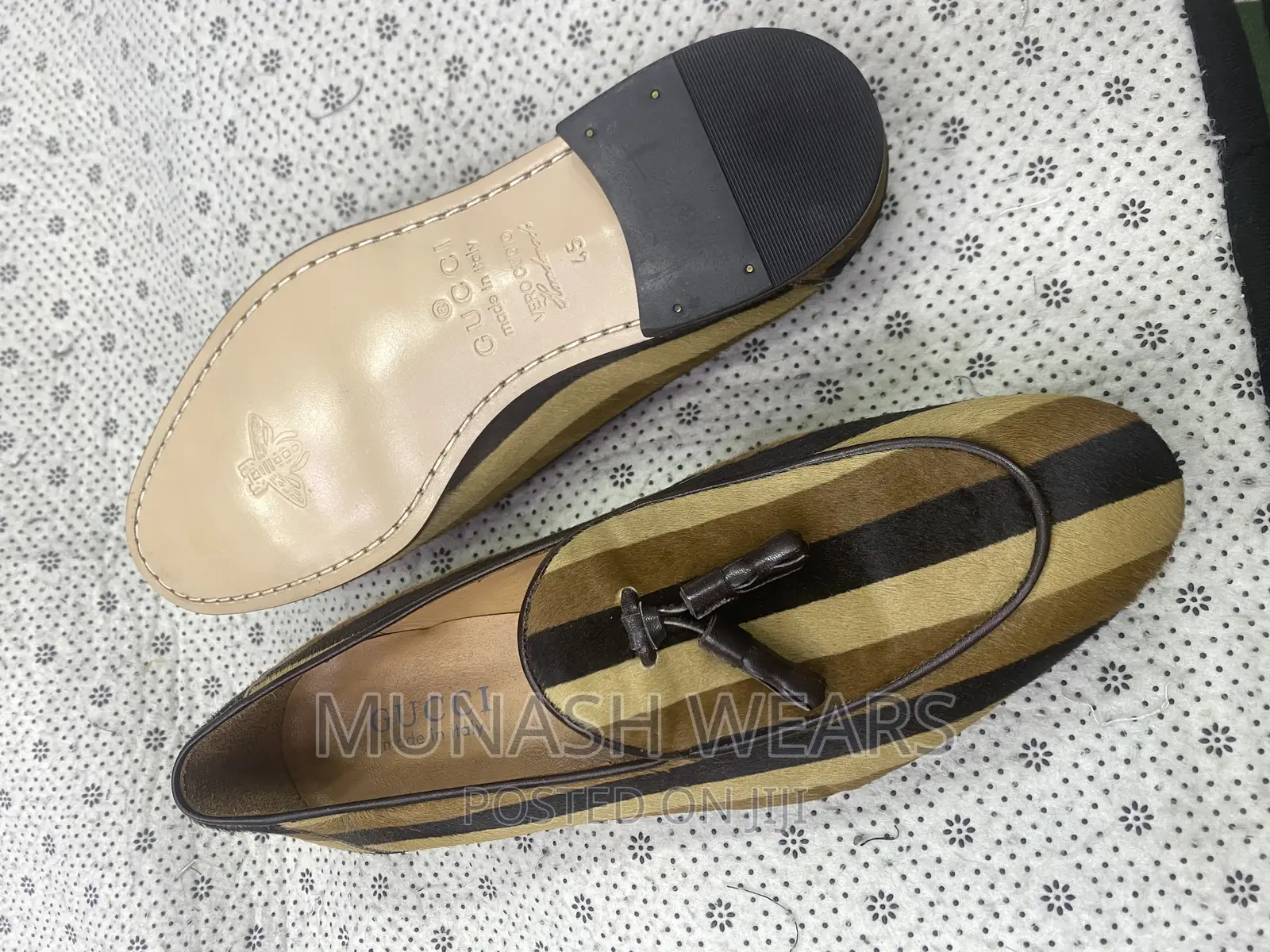 Luxury Italian Velvet Gucci Shoe