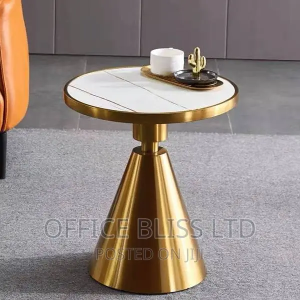 Ss Italian Marble Side Stool Table