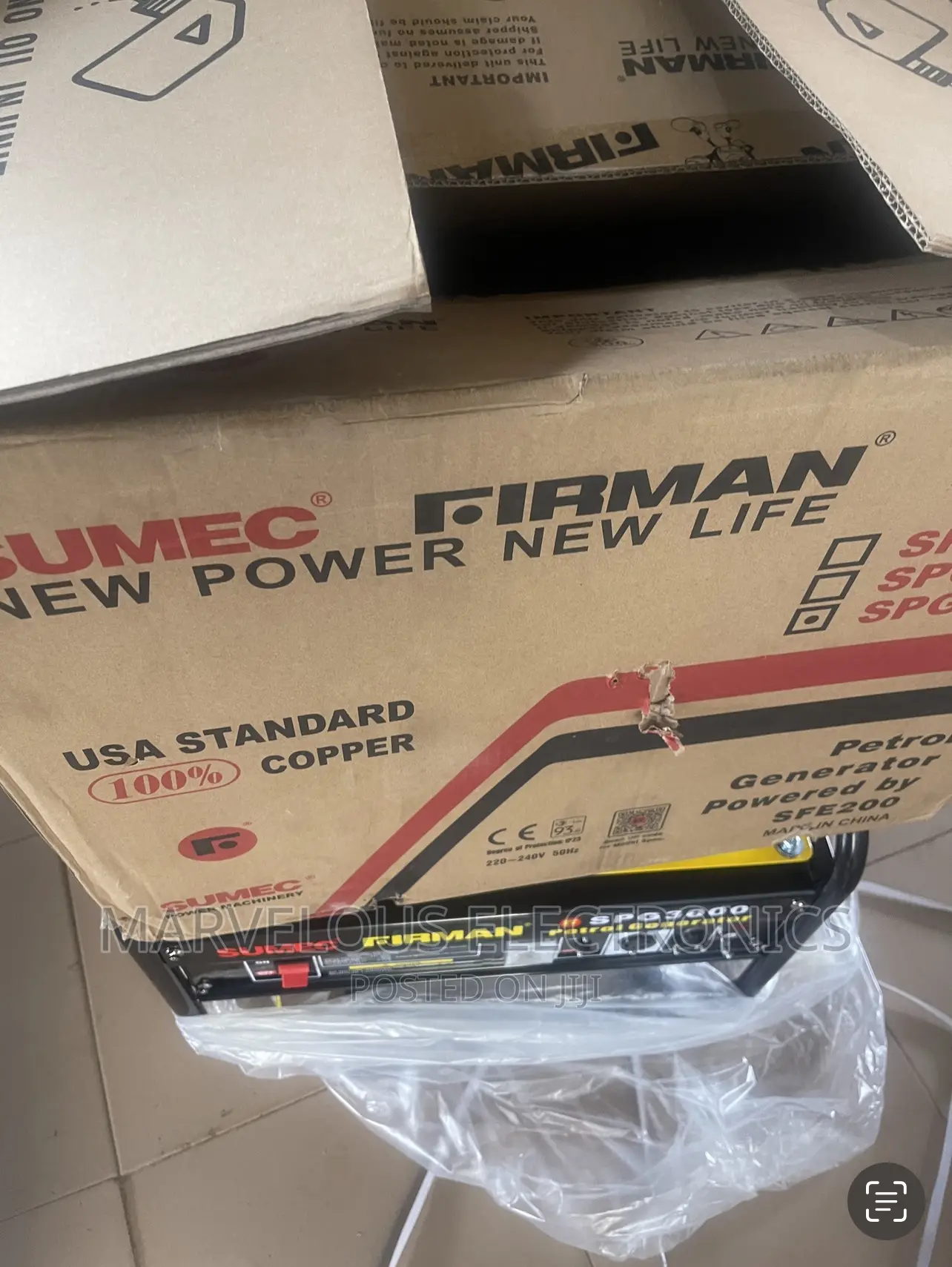 Brand New Fireman Generator Full Copper Coil Engine