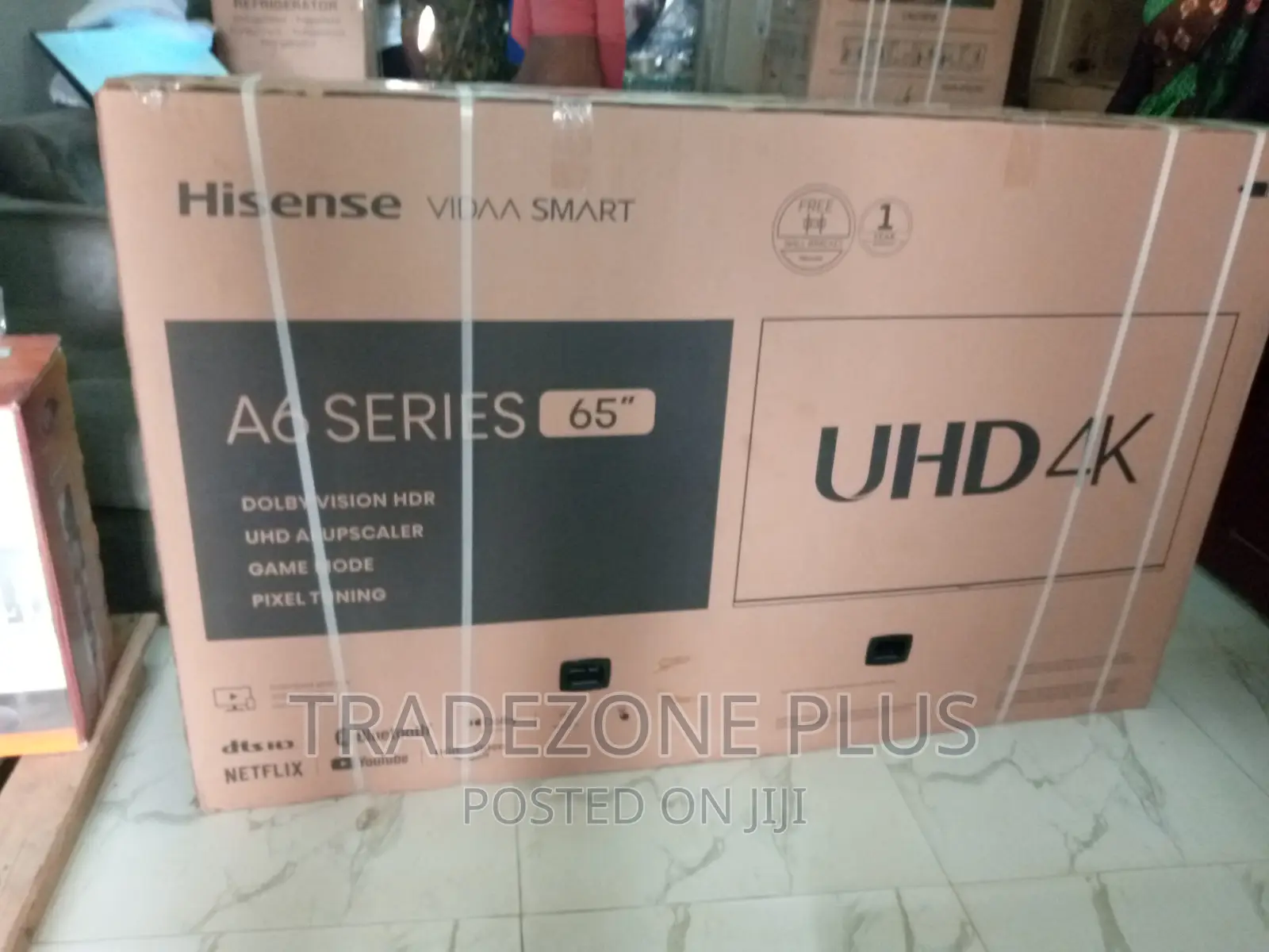 New in Smart 65" Hisense Smart Television With Bluetooth