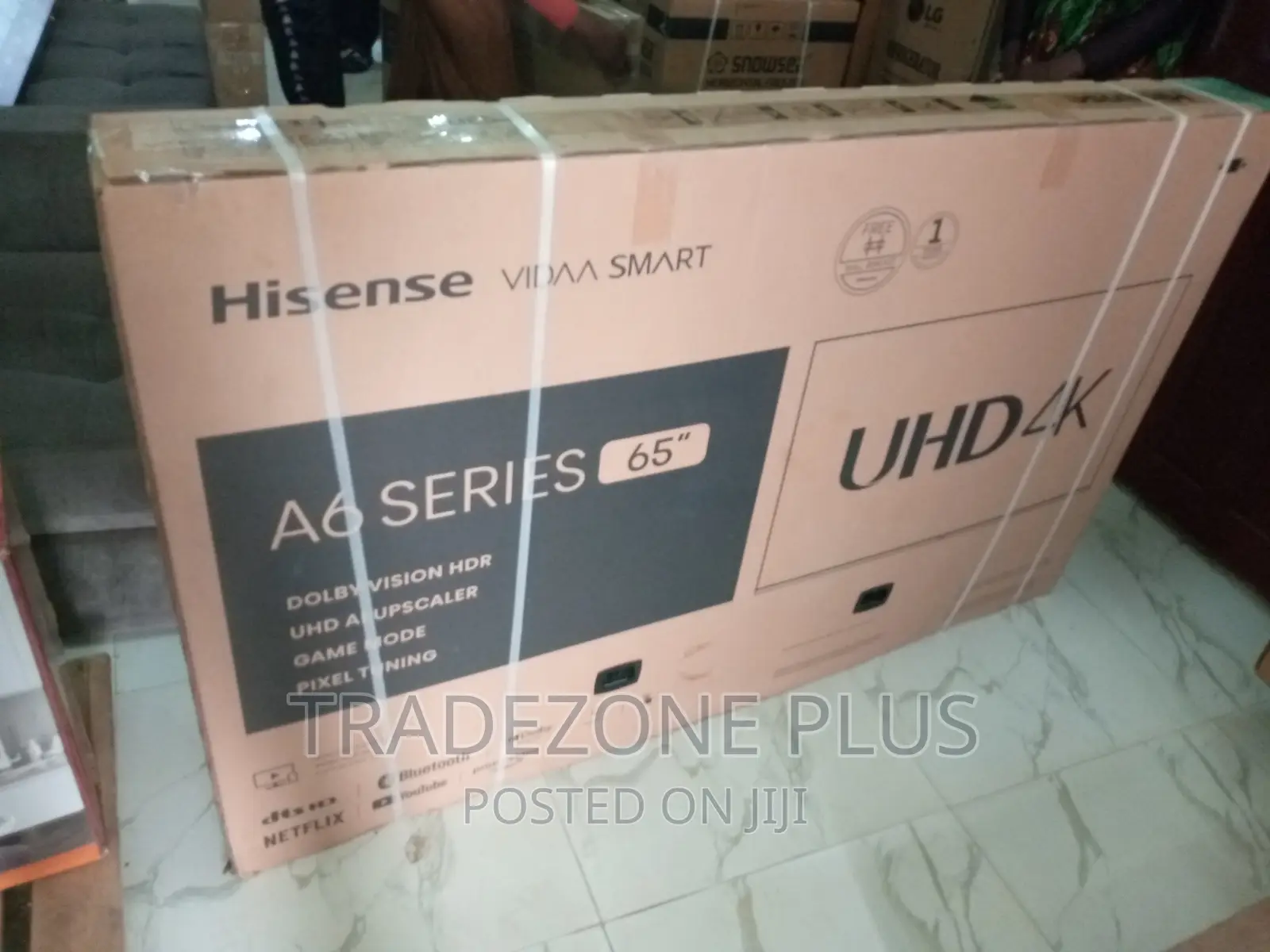 New in 65" Hisense Smart Television With Netflix