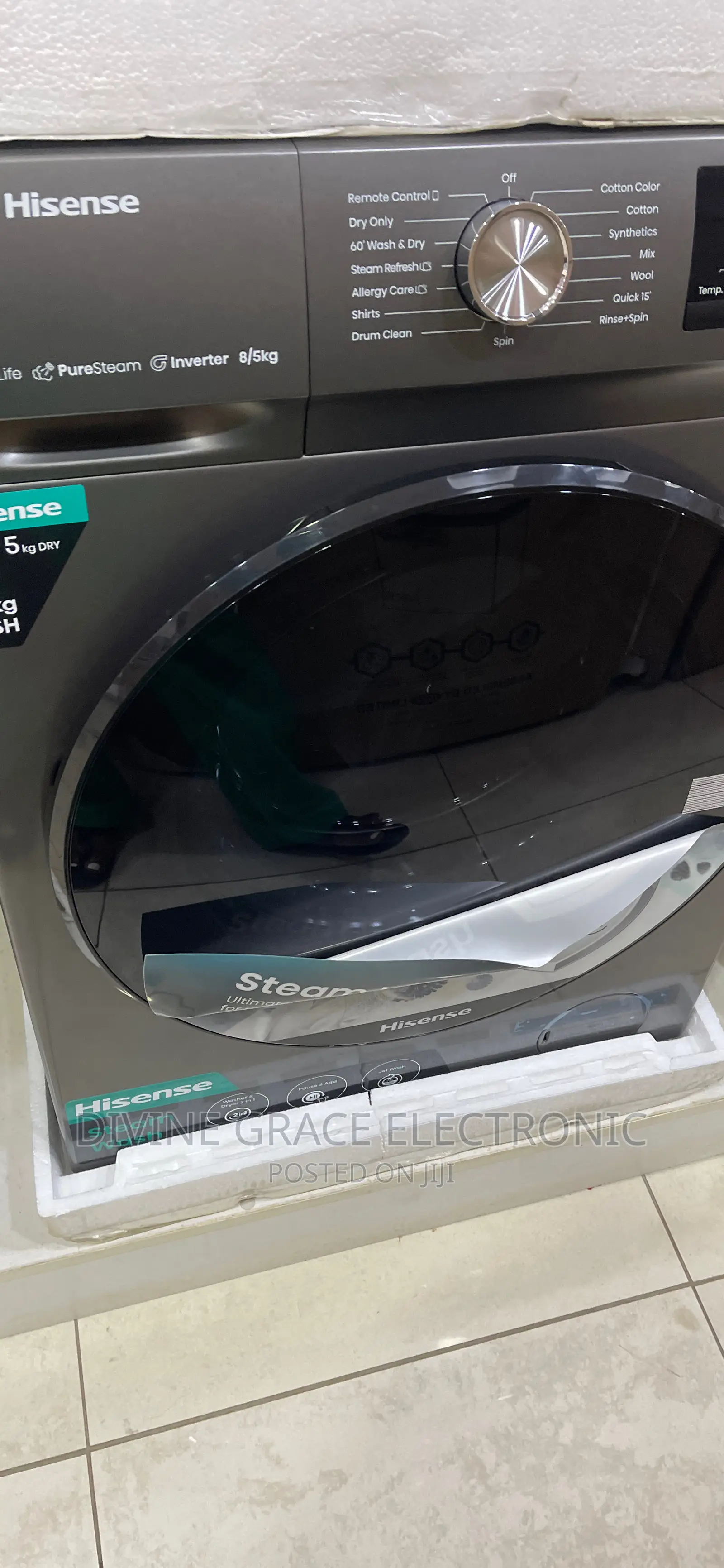 8kg Hisense Wash and Dry Inverter Motor