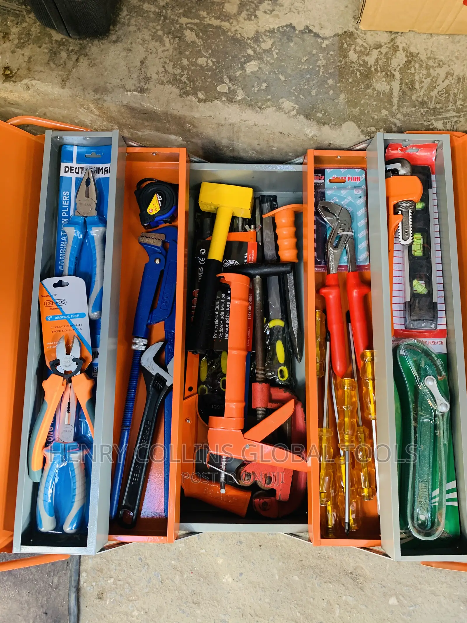 Set of Plumbing Tools Box