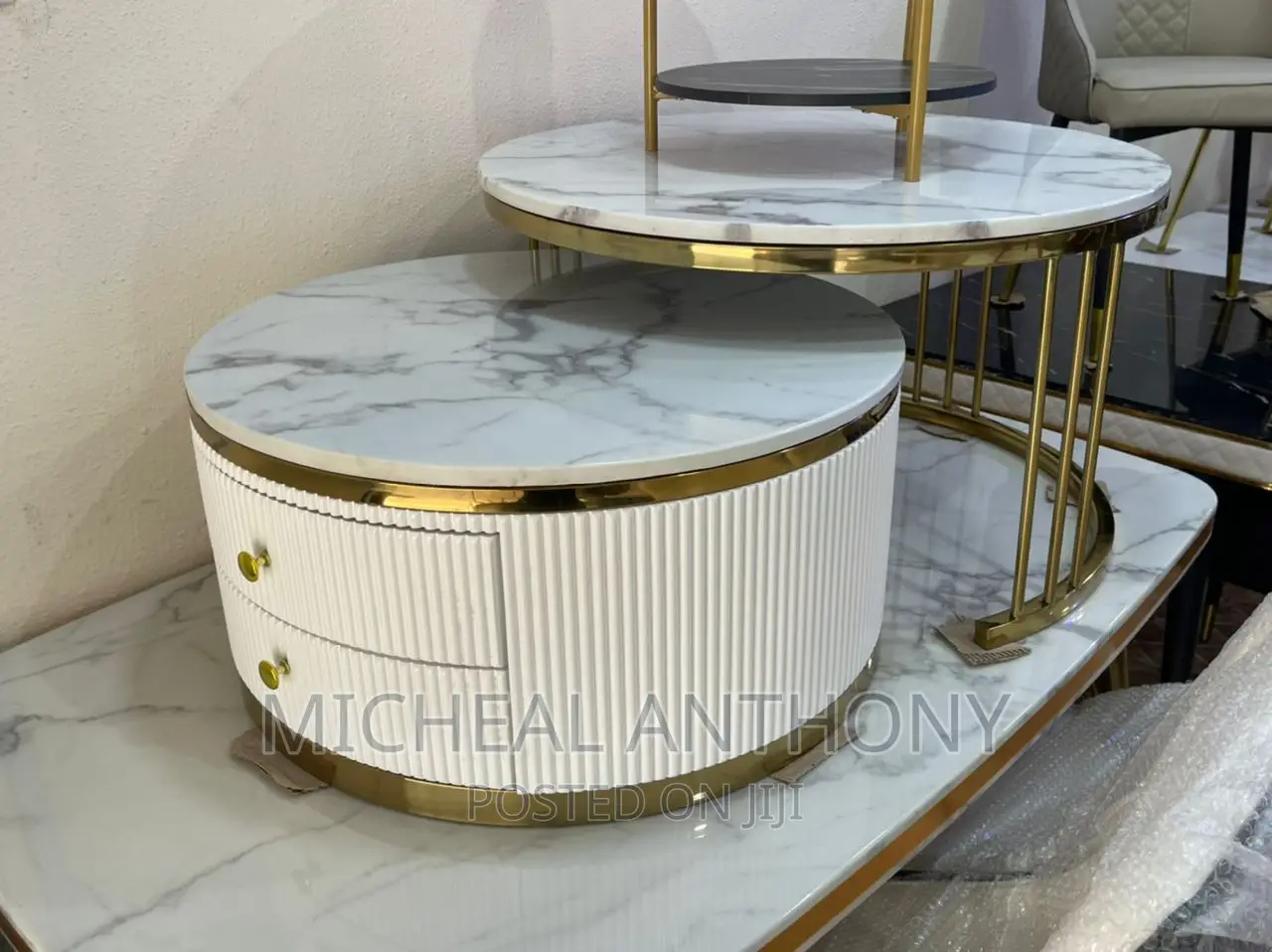 Executive Royal Center Table With Two Drawer