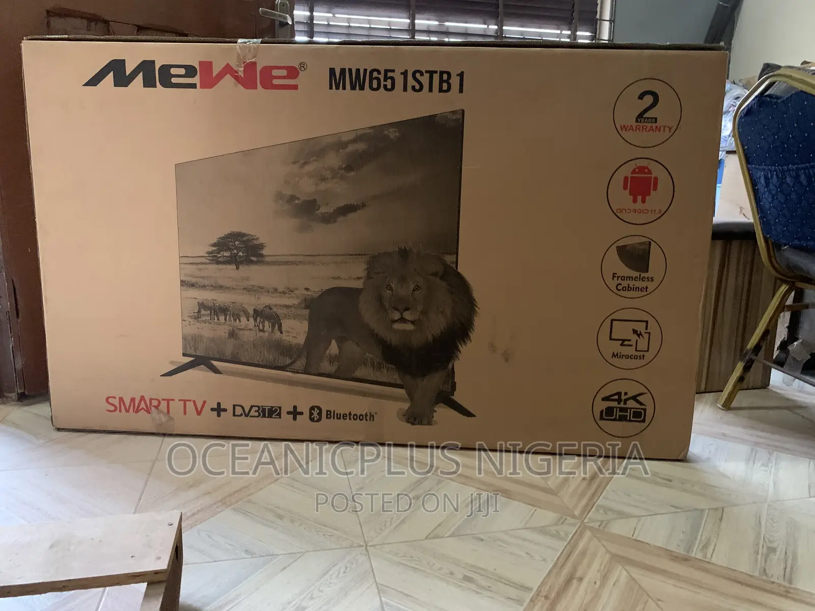 Mewe 65-Inches Smart Television With Remote Control