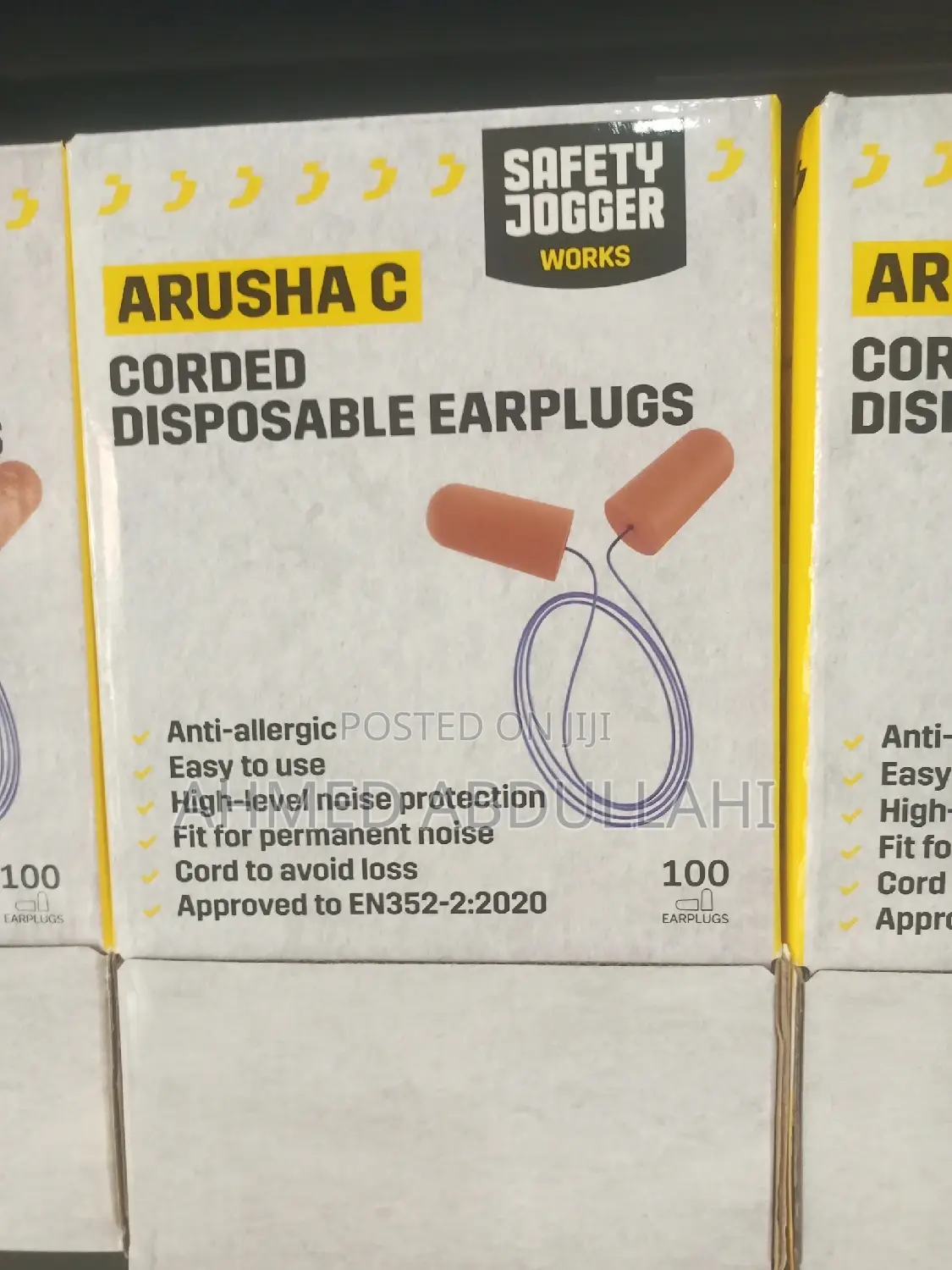 Safety Jogger Corded Disposable Earplugs