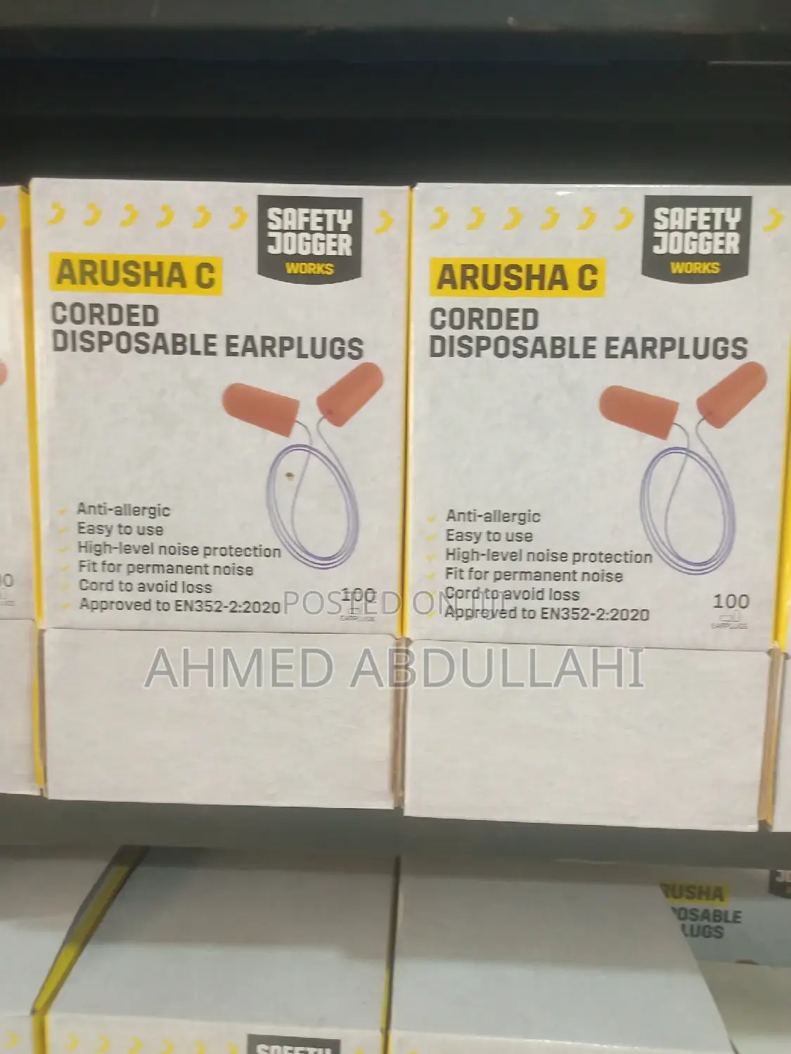 Safety Jogger Corded Disposable Earplugs