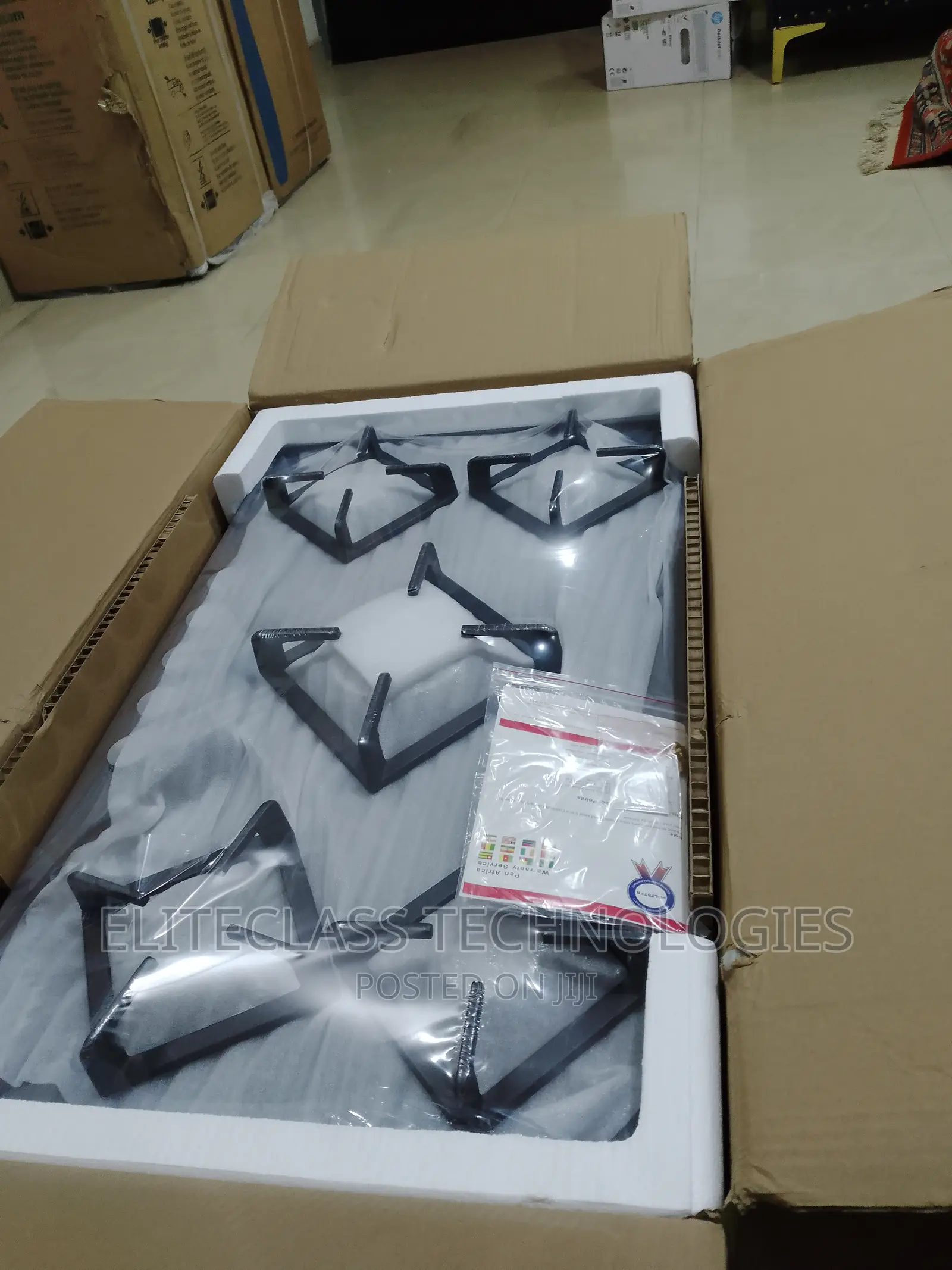 Polystar 5 Burners Strong Tempered Glass Built-in Gashob