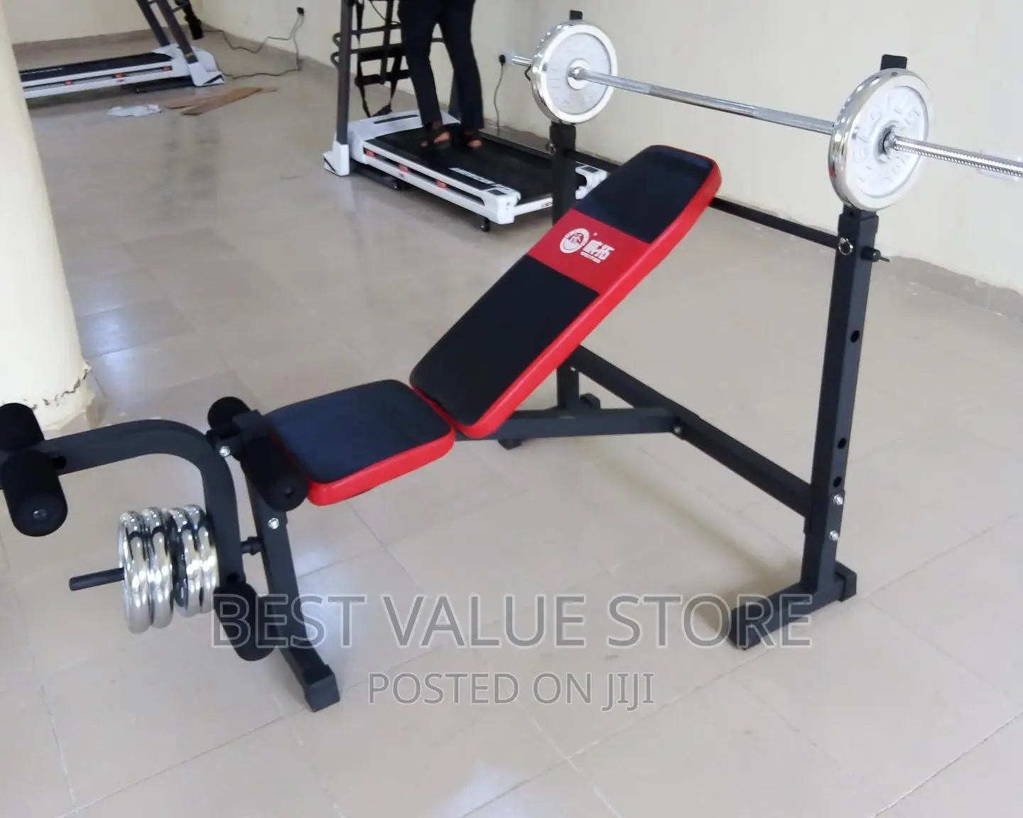 Weight Bench With 50kg Dumbbells Case Dumbbell