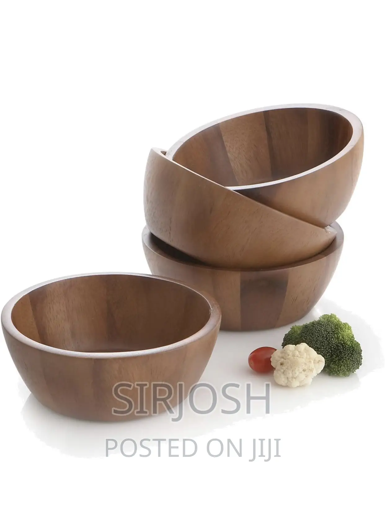 Wooden Plate and Bowls