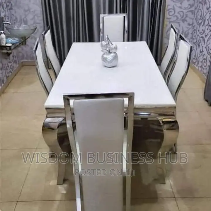 6 Seaters Marble Dinning Set